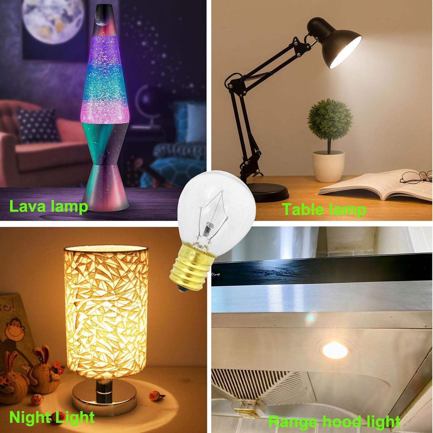 Bombilla de Lava 30W S35 E17 Regulable 2700K 6 Pack