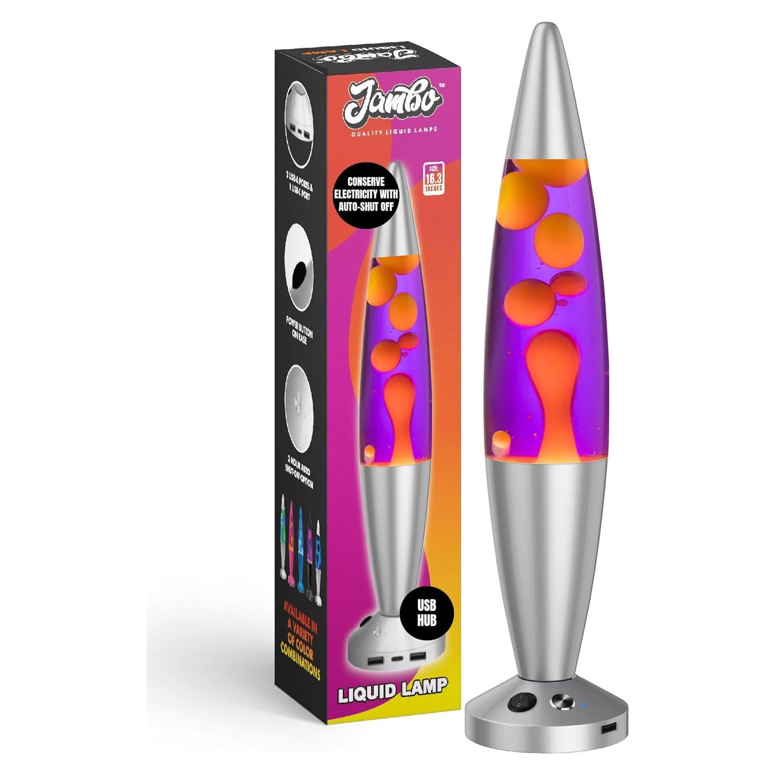 Lámpara Líquida Jambo 40 cm USB Apagado Automático