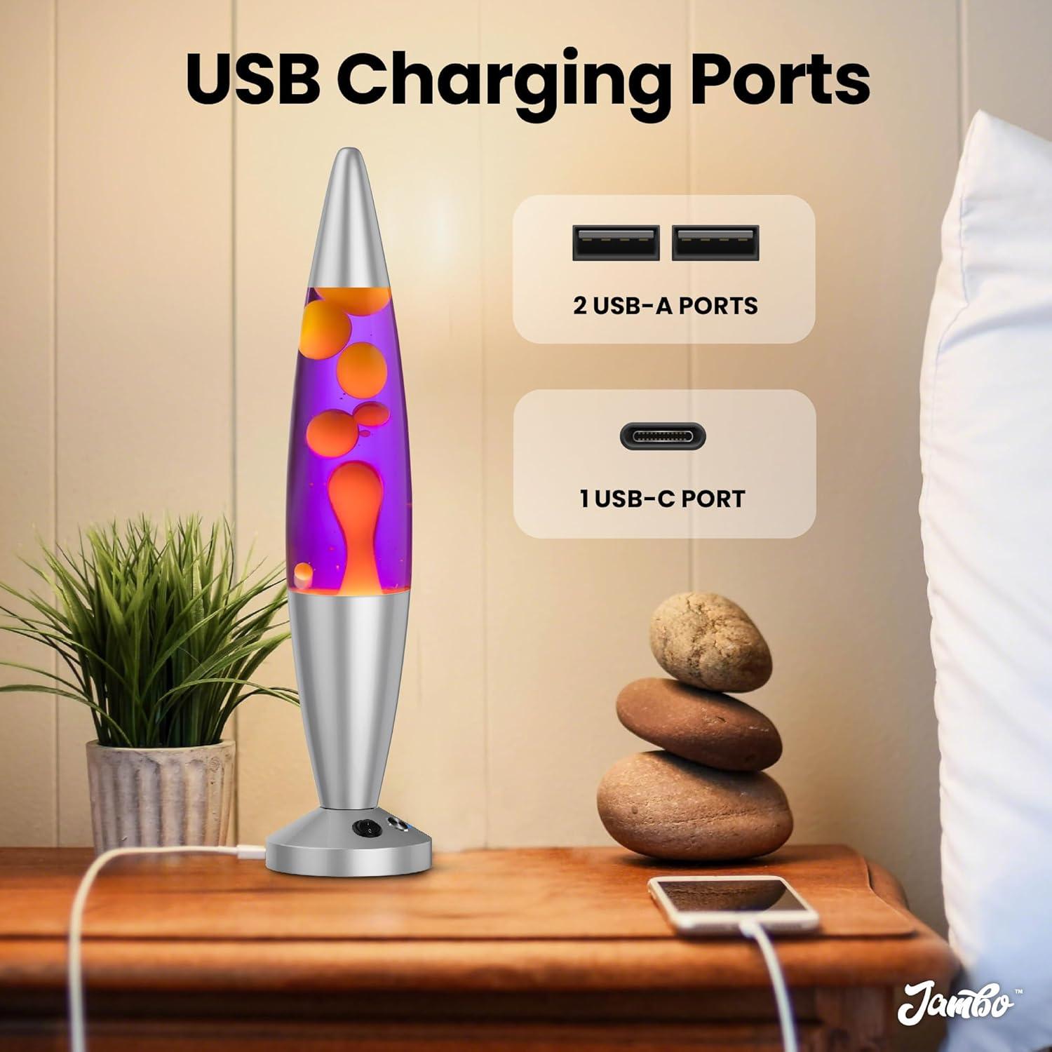 Lámpara Líquida Jambo 40 cm USB Apagado Automático