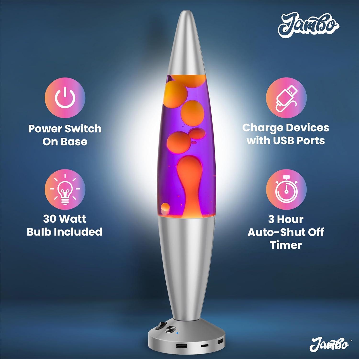 Lámpara Líquida Jambo 40 cm USB Apagado Automático