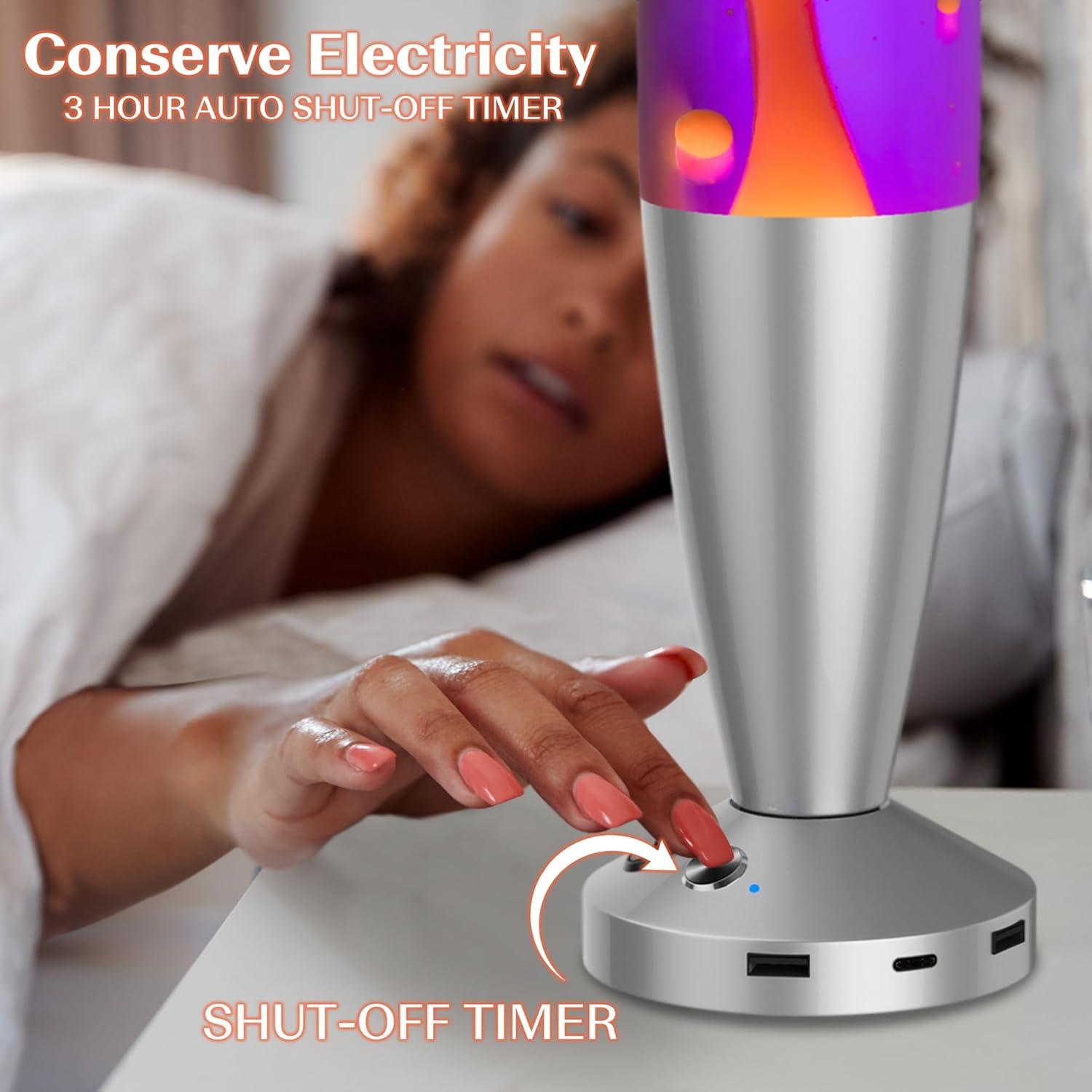 Lámpara Líquida Jambo 40 cm USB Apagado Automático