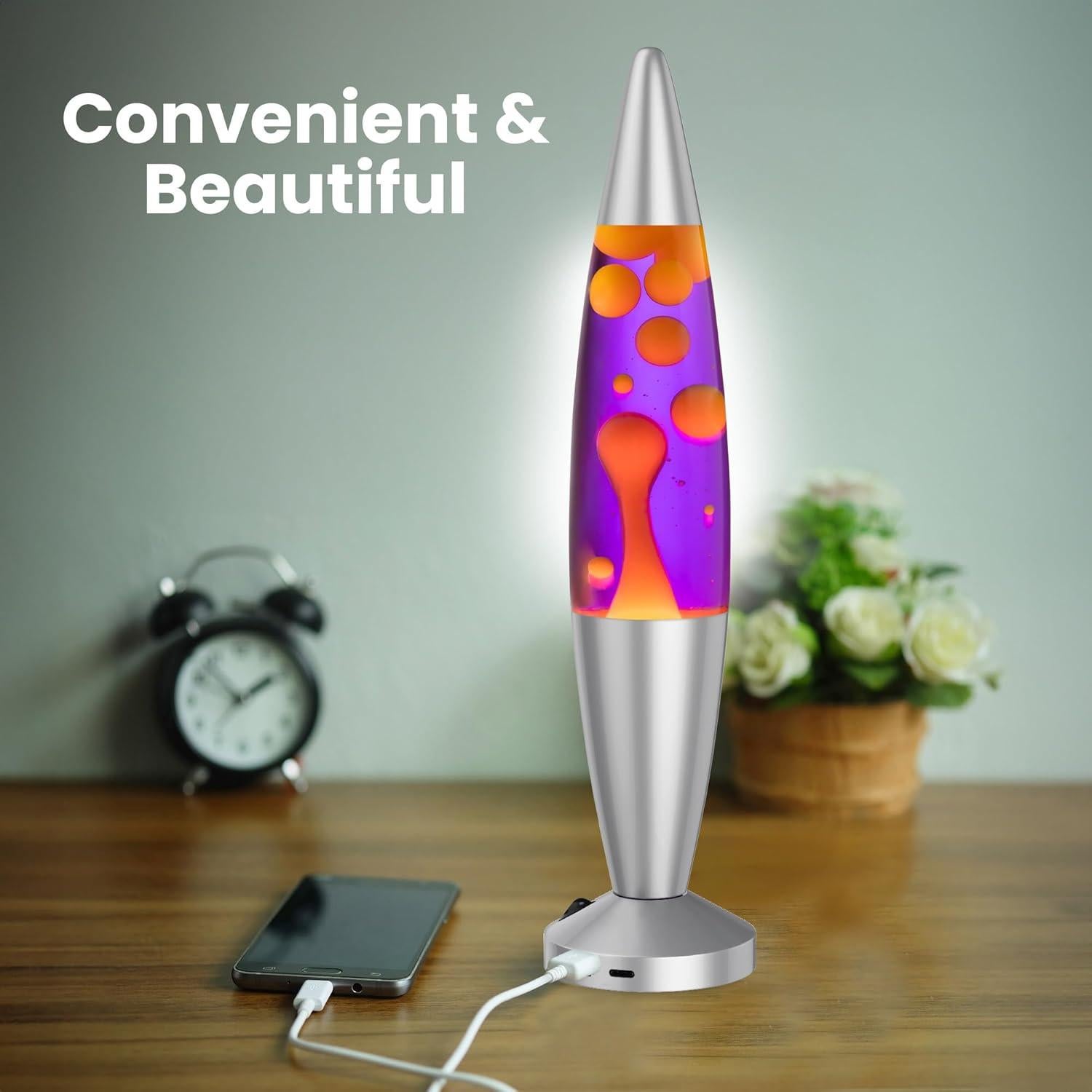 Lámpara Líquida Jambo 40 cm USB Apagado Automático