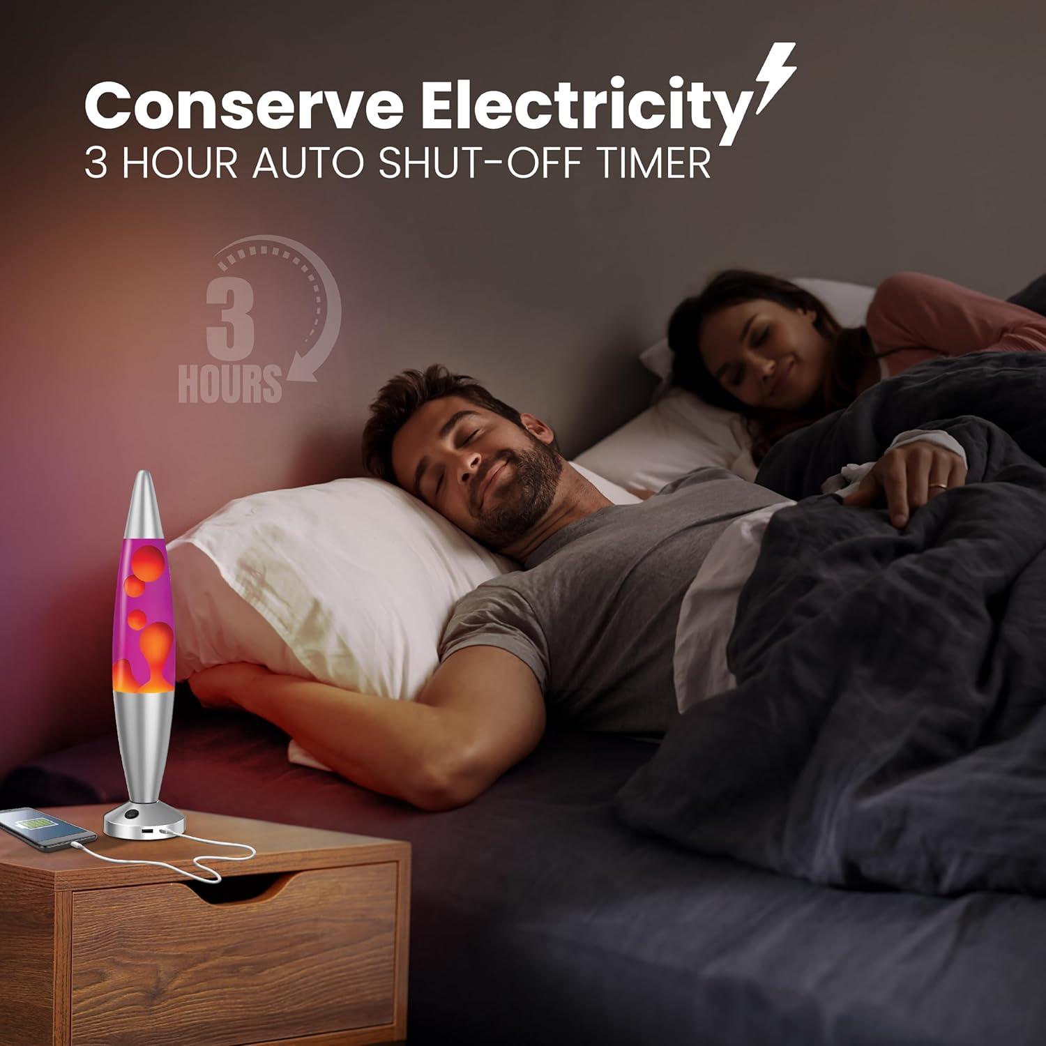 Lámpara Líquida Jambo 40 cm USB Apagado Automático