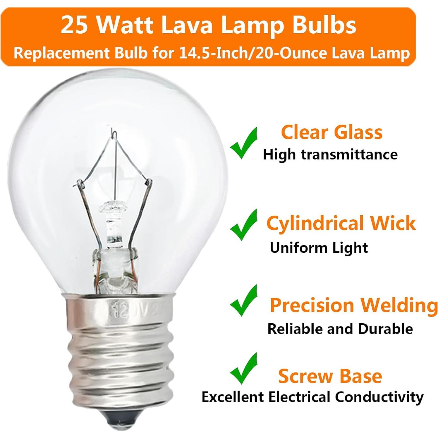 Bombilla de Lava PaeorRorL S11 25W 6 Piezas Regulable 2700K