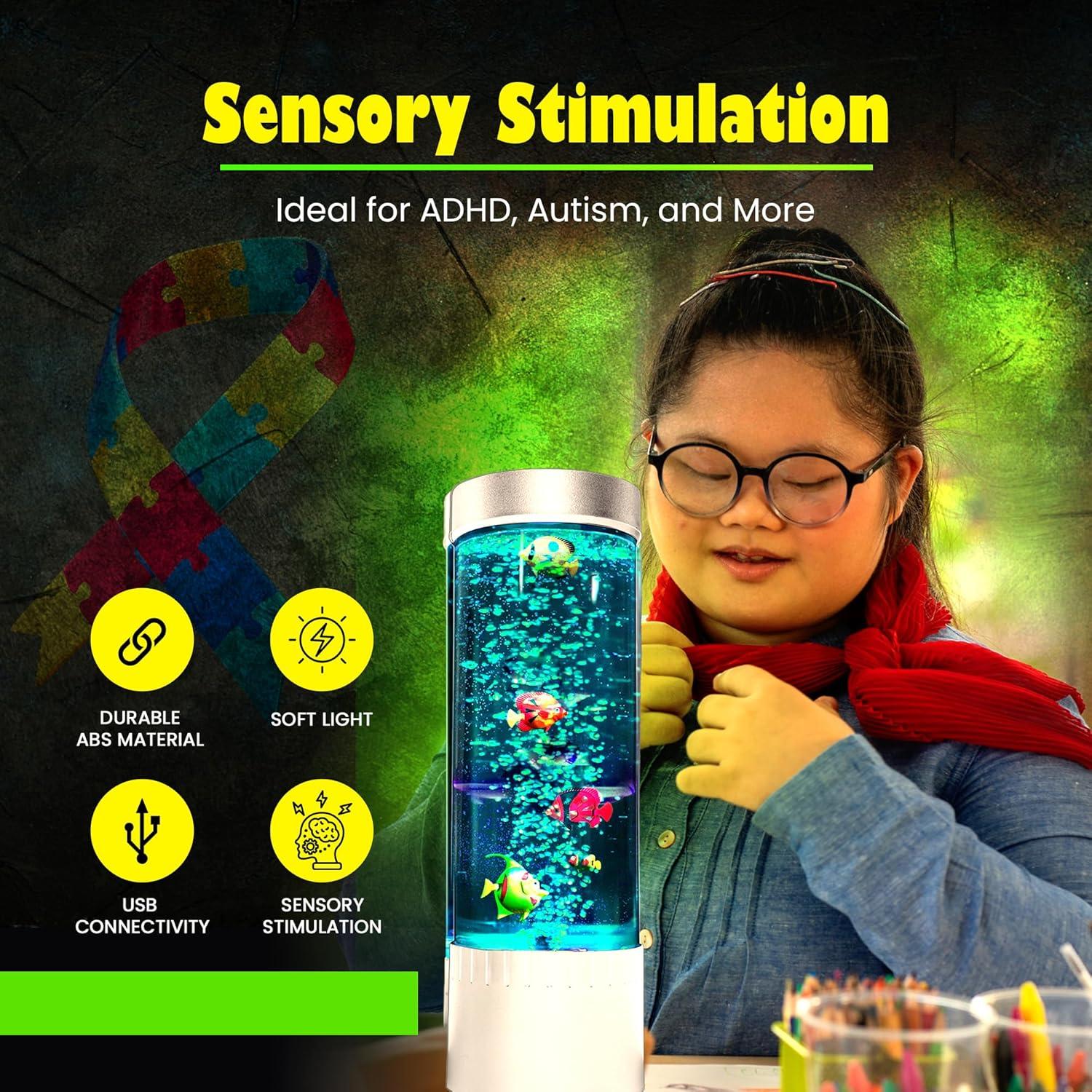 Lámpara de Burbuja Brewish | LED Sensorial 38 cm | Acuario Colorido