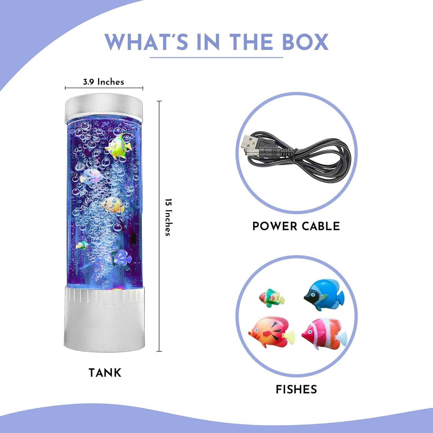 Lámpara de Burbuja Brewish | LED Sensorial 38 cm | Acuario Colorido