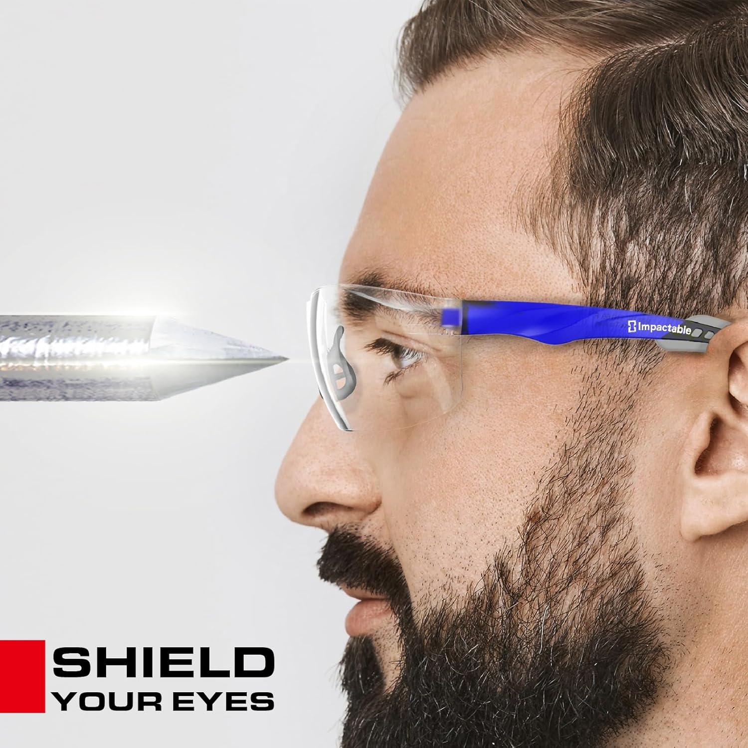 Gafas de Seguridad Impactables Impactable Mk4360 Azul/Grey