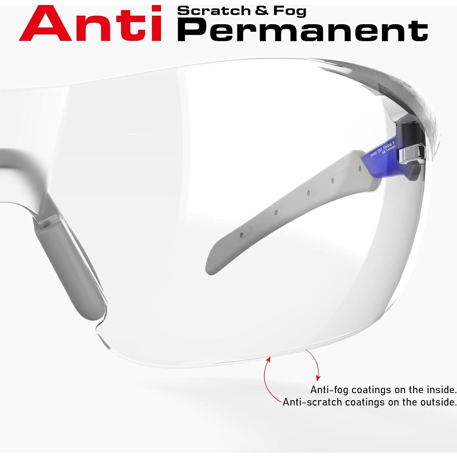 Gafas de Seguridad Impactables Impactable Mk4360 Azul/Grey