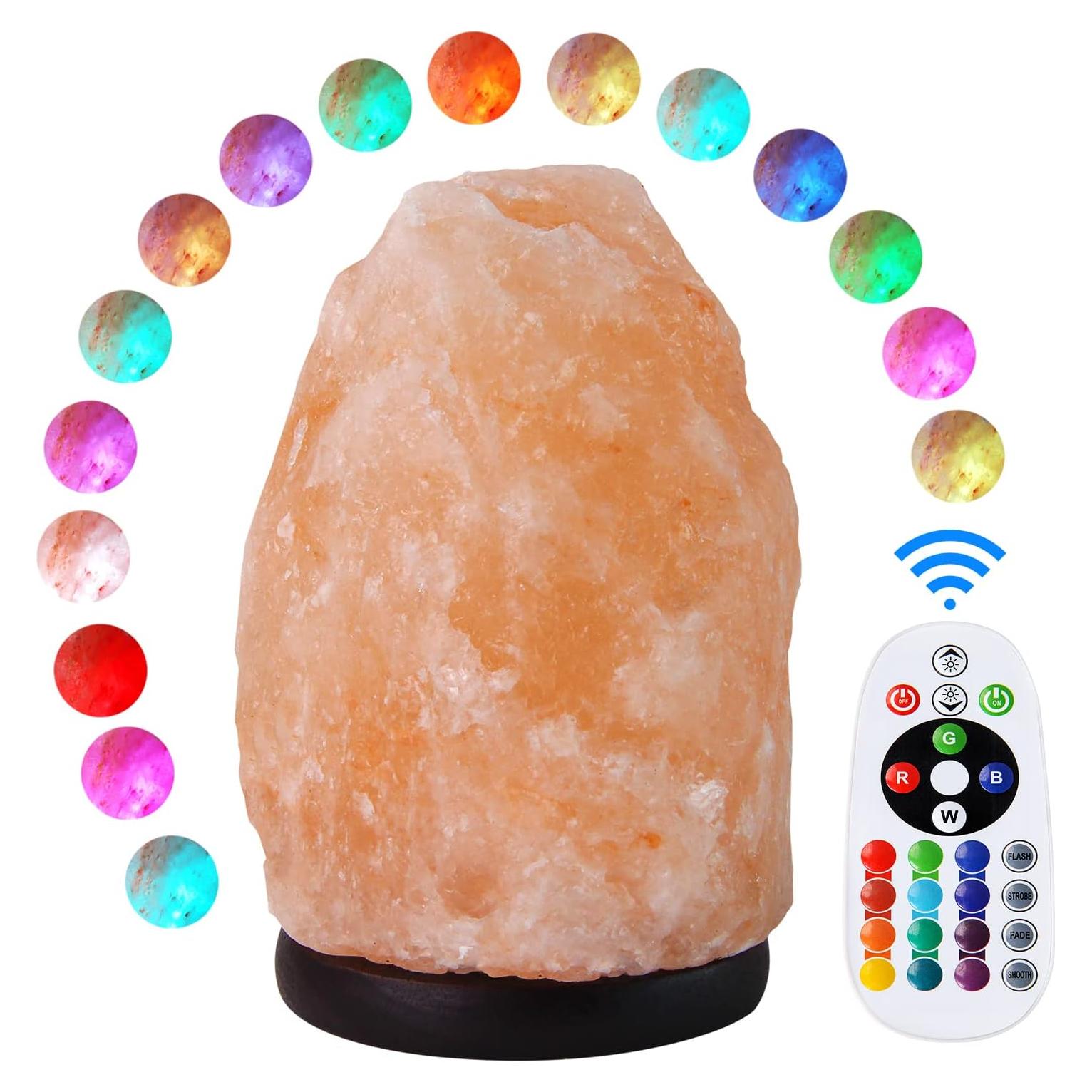 Lámpara de Sal del Himalaya Pursalt 17.78 cm 2.41 kg RGB