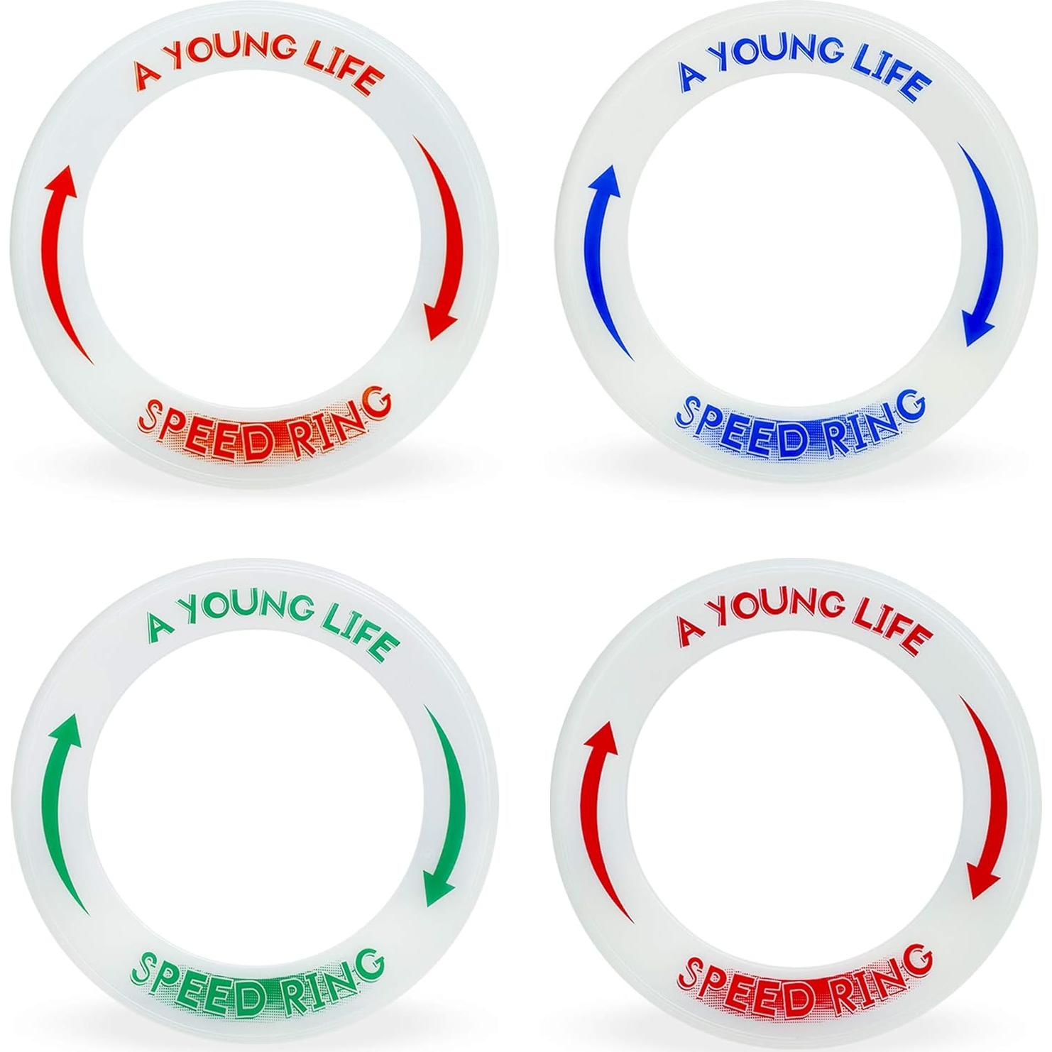 Anillos Voladores AYL - Brillan en la Oscuridad - 4 Piezas