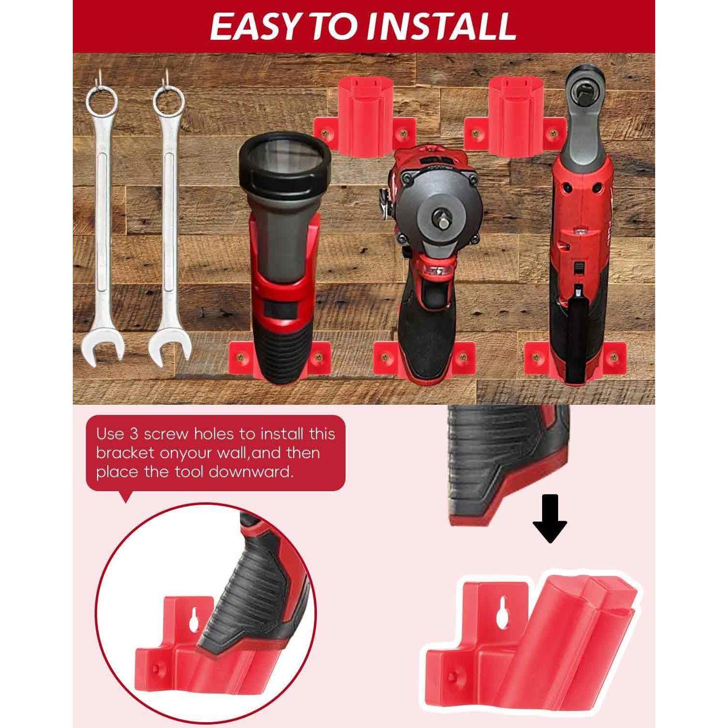 Soporte de Herramientas Milwaukee M12 - 6 Paquetes, ABS