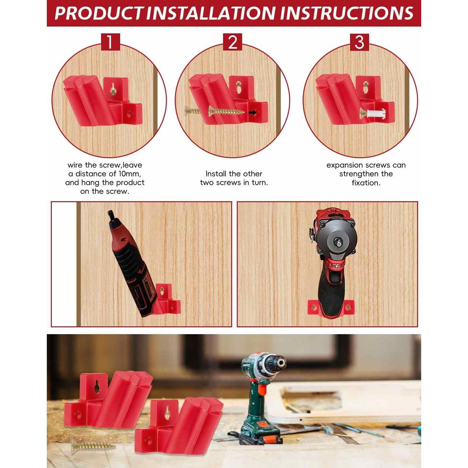 Soporte de Herramientas Milwaukee M12 - 6 Paquetes, ABS