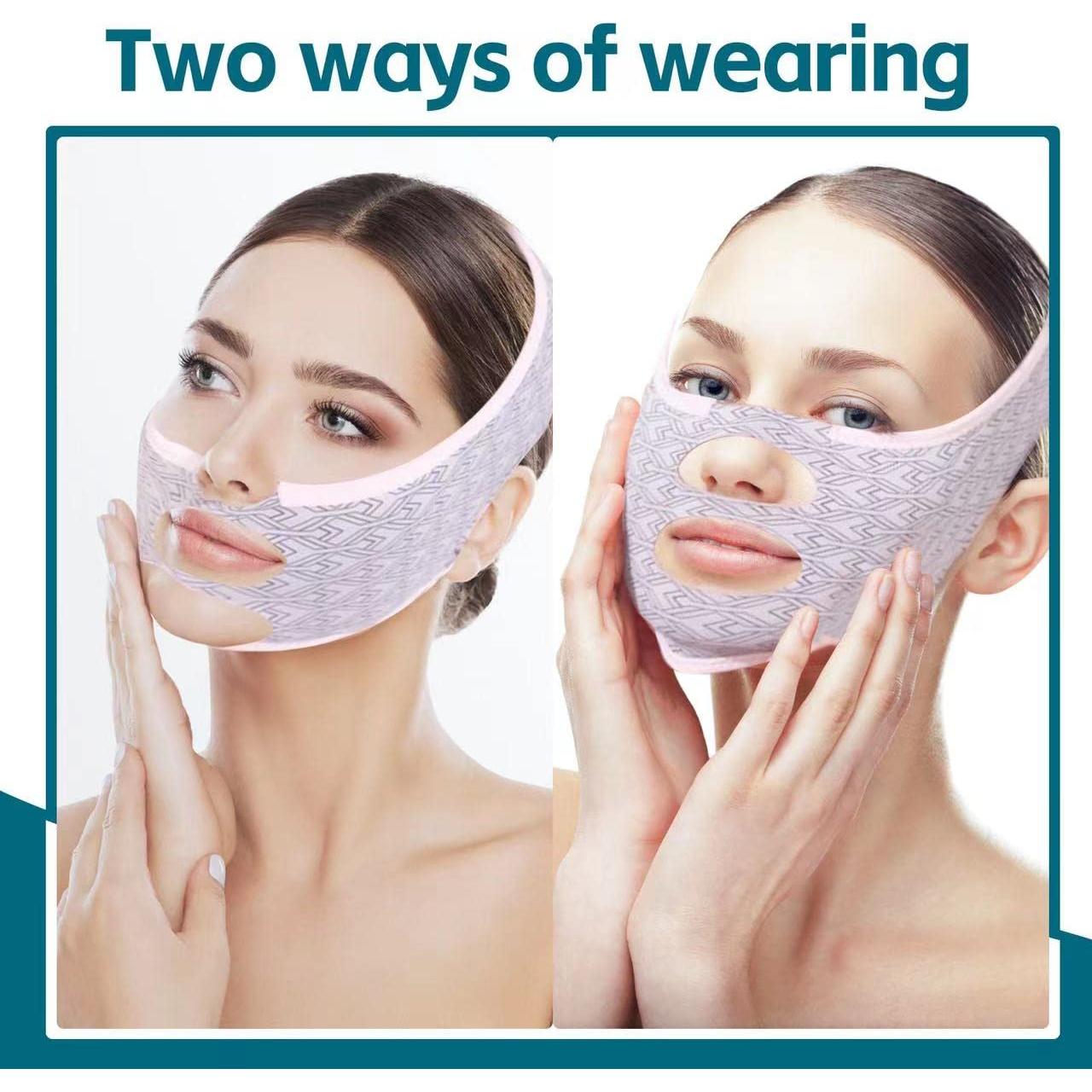 Máscara Reafirmante MZLUWM para Doble Papada - Rosa