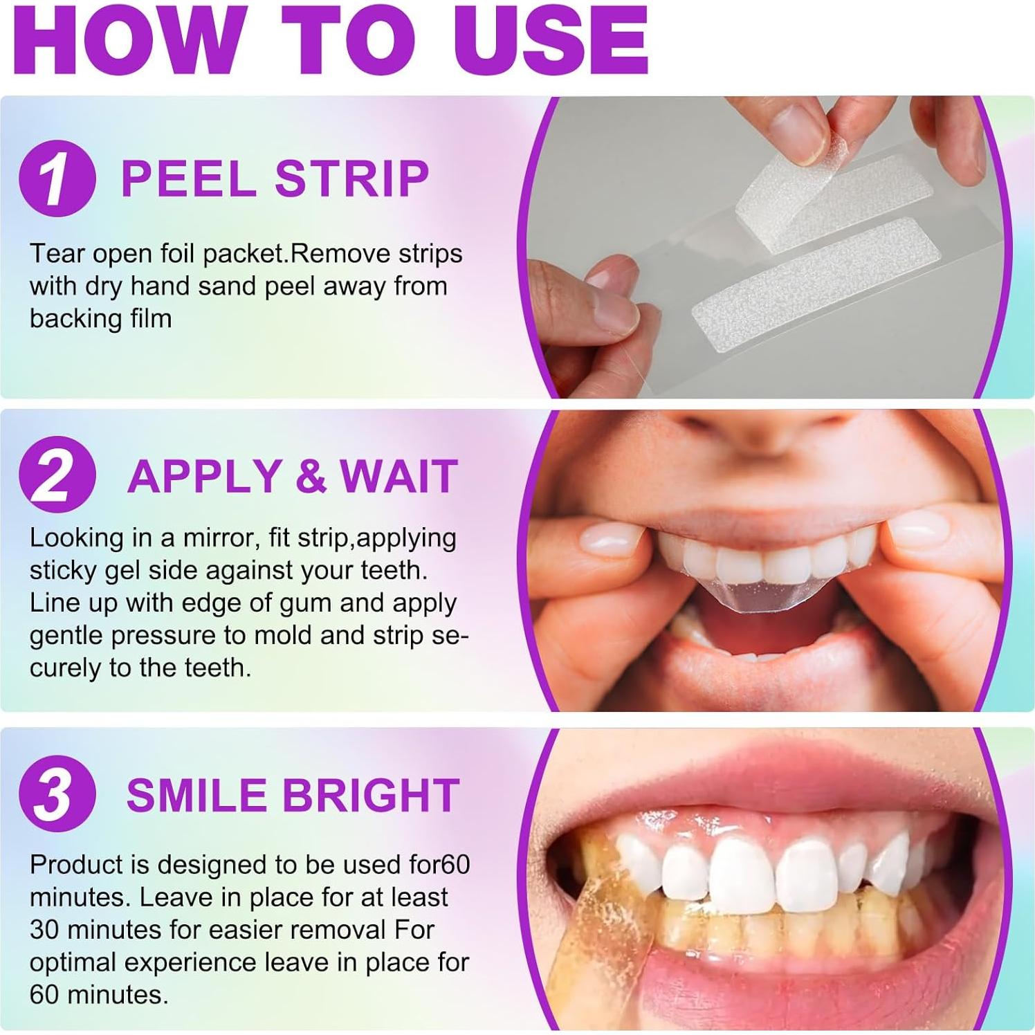 Tiras Blanqueadoras de Dientes NATURE ZIRAN 14pcs Sin Peróxido