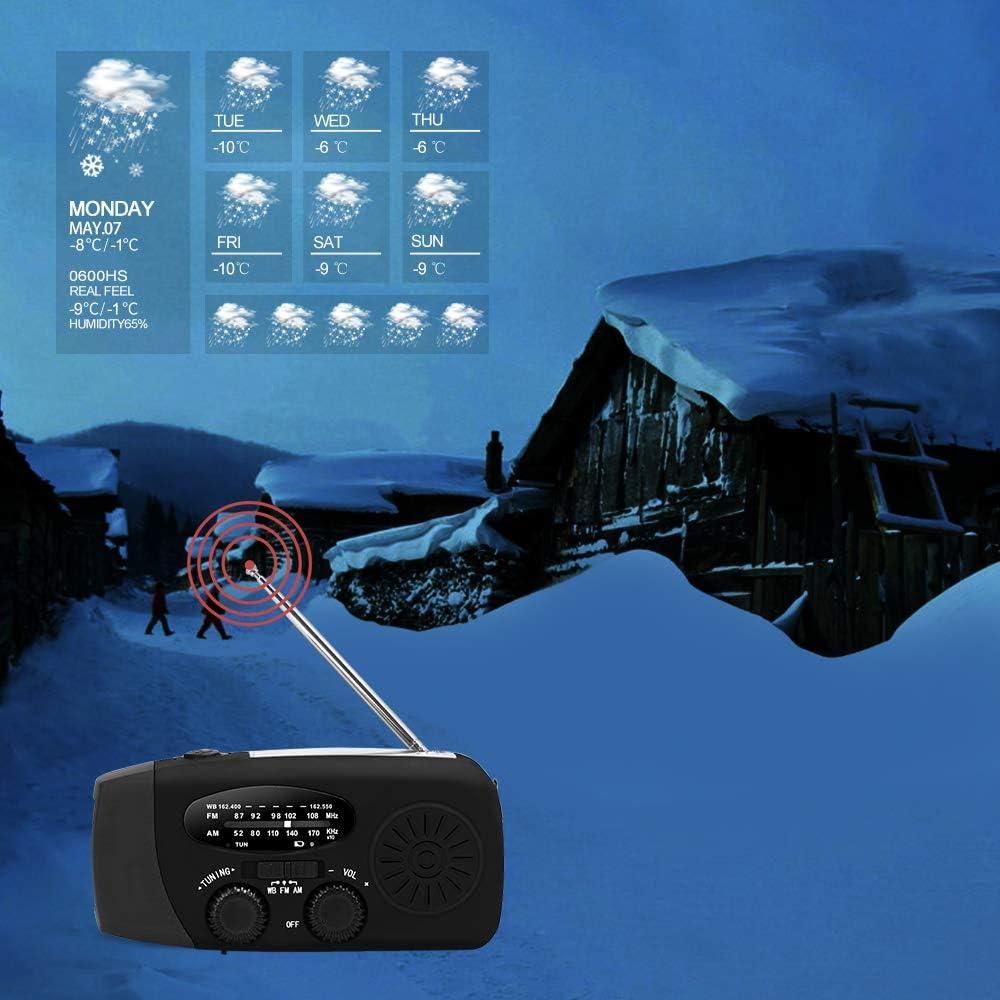 Kit de Emergencia Solar Geartist Radio Meteorológica 2000mAh