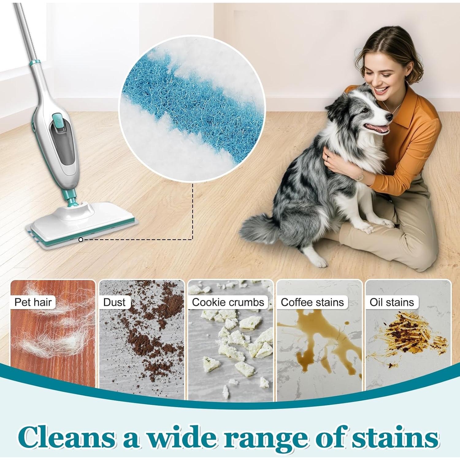 Paquete de 4 almohadillas de microfibra Black+Decker para mopas