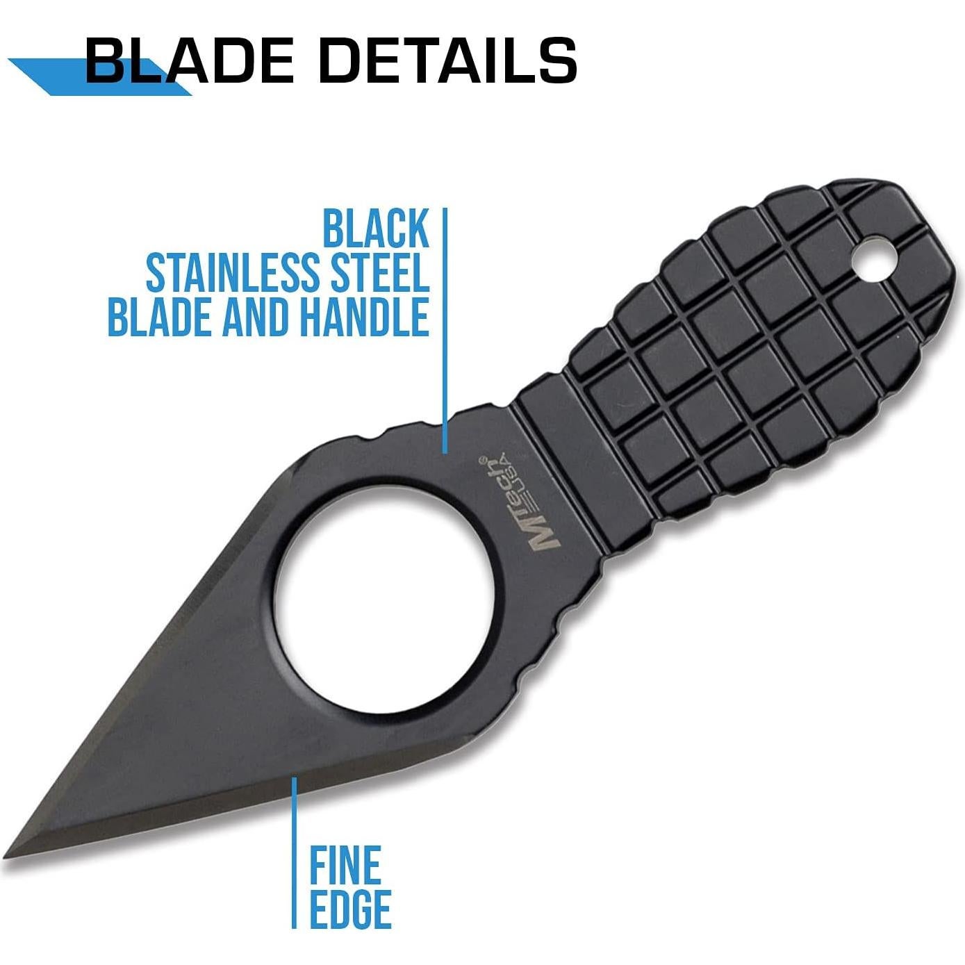 Cuchillo MTECH USA MT-588 Negro 10.80 cm Acero Inoxidable