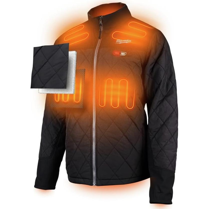 Chaqueta calefaccionada Milwaukee M12 Axis Mediana Negra