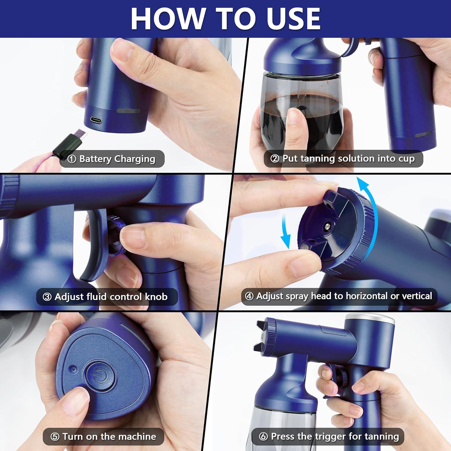 Máquina de bronceado en spray DYTAN 03 portátil azul