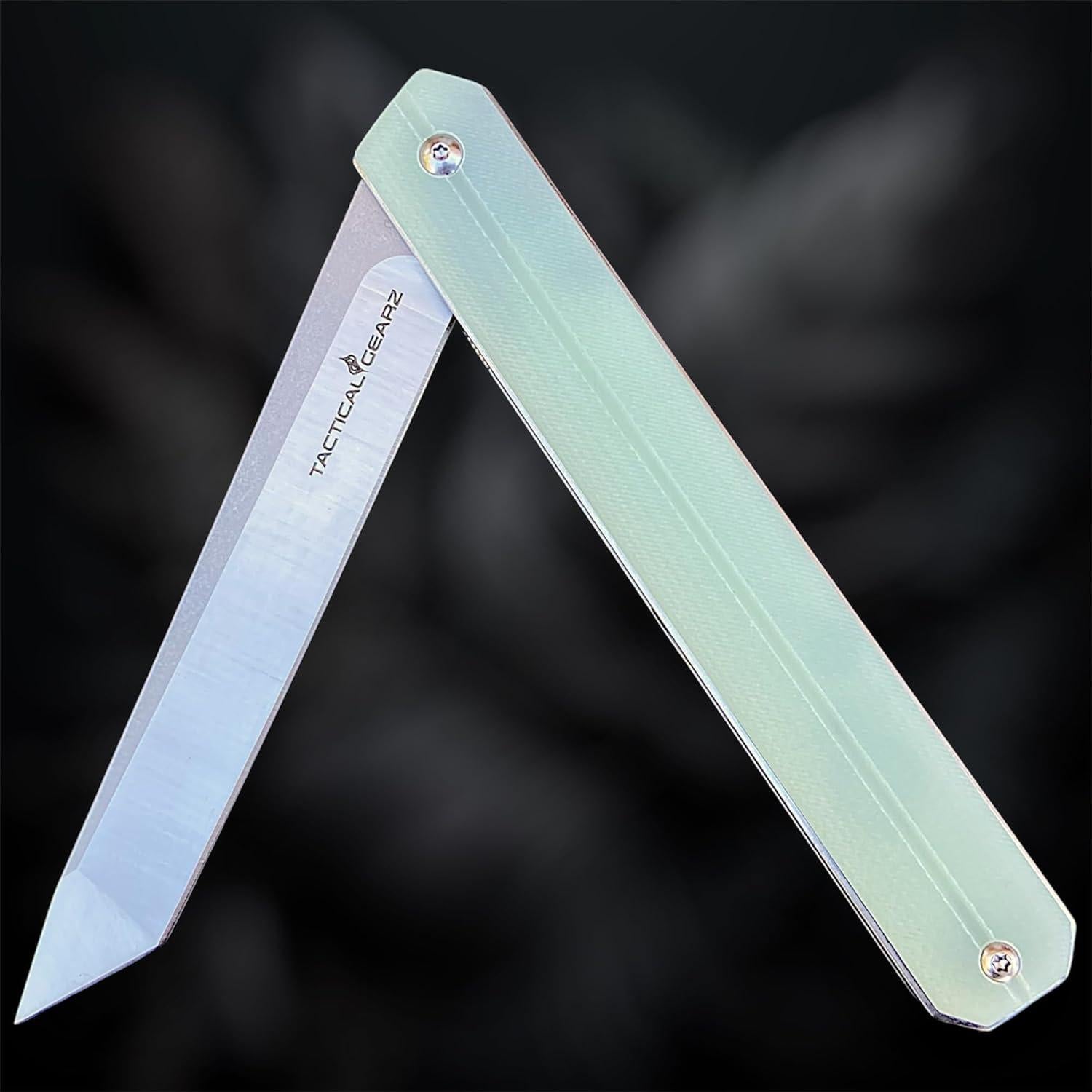 Cuchillo de bolsillo TACTICAL GEARZ TG Hielo, acero D2, mango G10