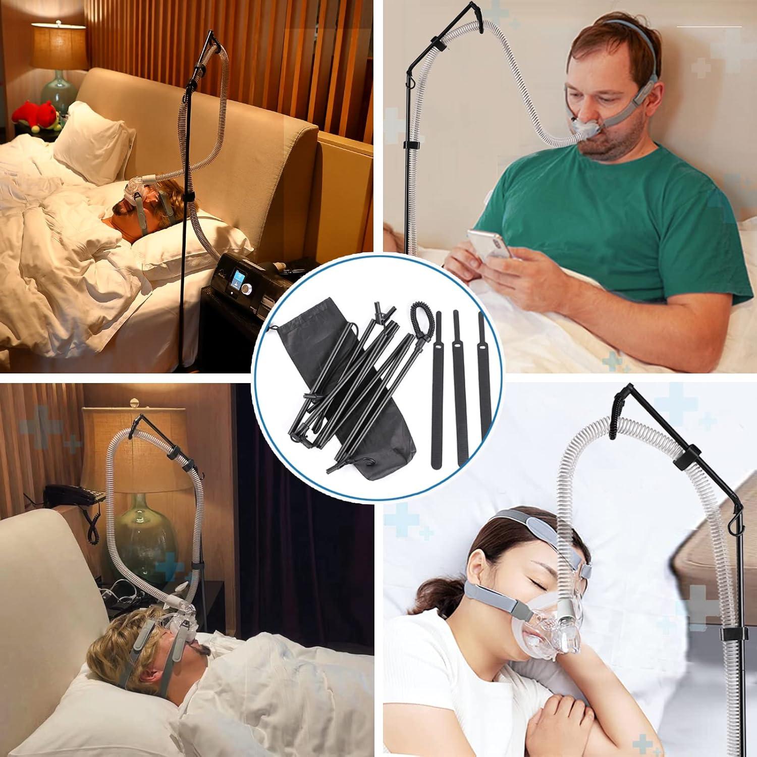 Soporte de Manguera CPAP LONYEON - Elevador Ajustable Negro