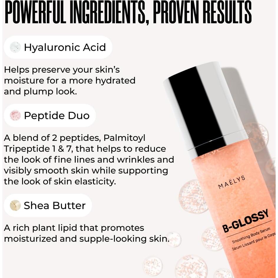 Serum Corporal Maelys B-Glossy 95g - Anti-Envejecimiento con Ácido Hialurónico