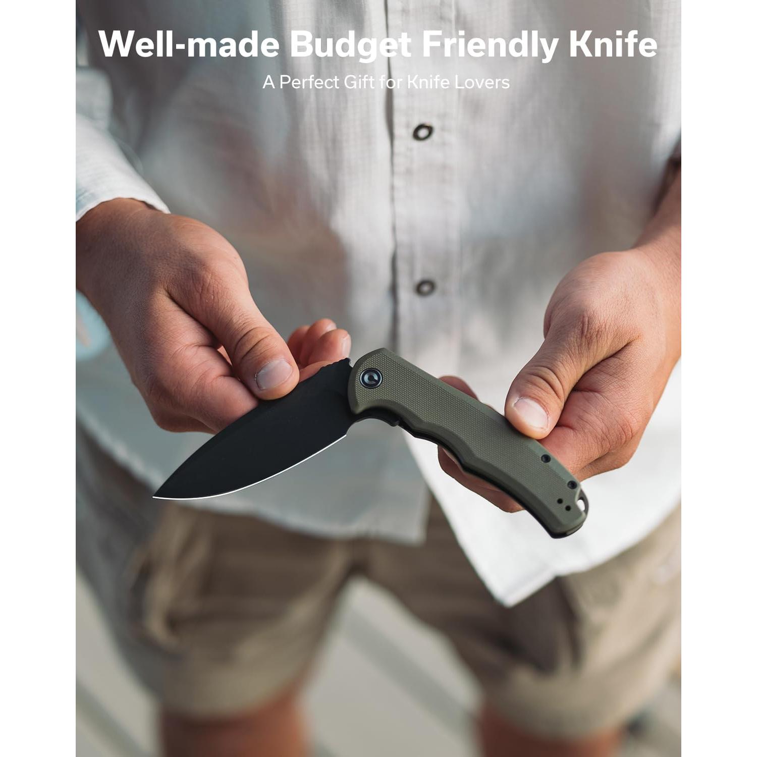 Cuchillo de Bolsillo CIVIVI Praxis C803F Verde G10