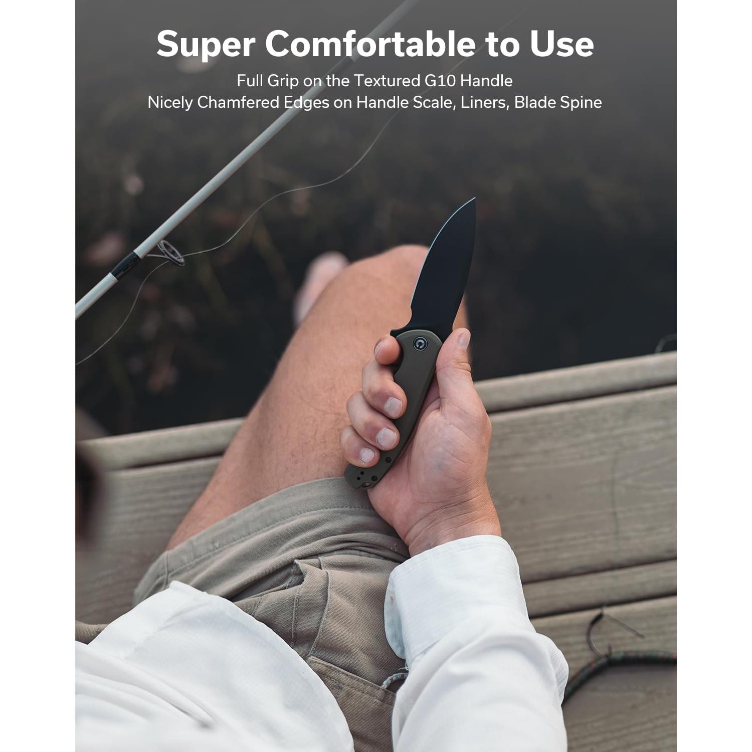 Cuchillo de Bolsillo CIVIVI Praxis C803F Verde G10