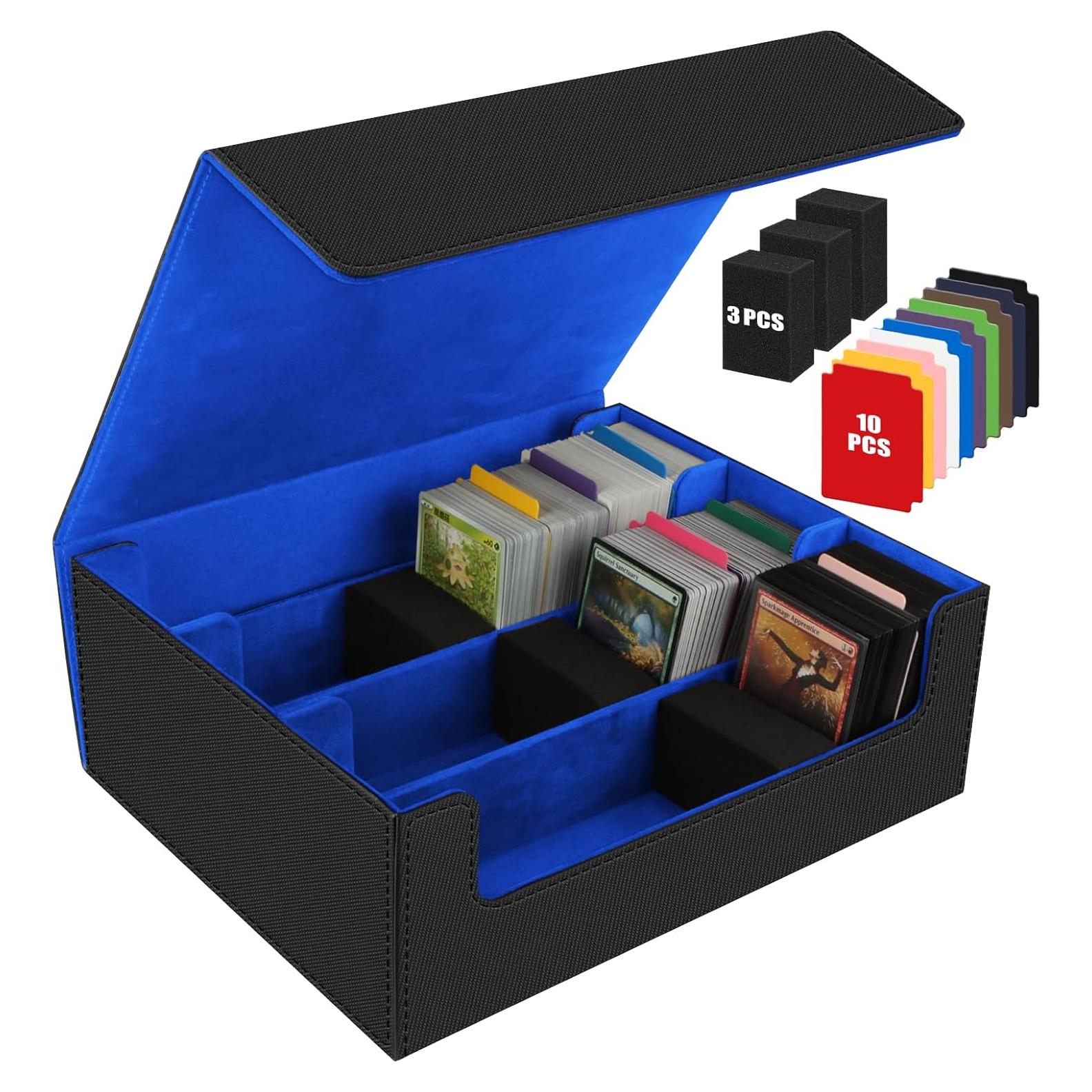 Caja de Almacenamiento de Cartas AOBOPLE 1800+ con Divisores