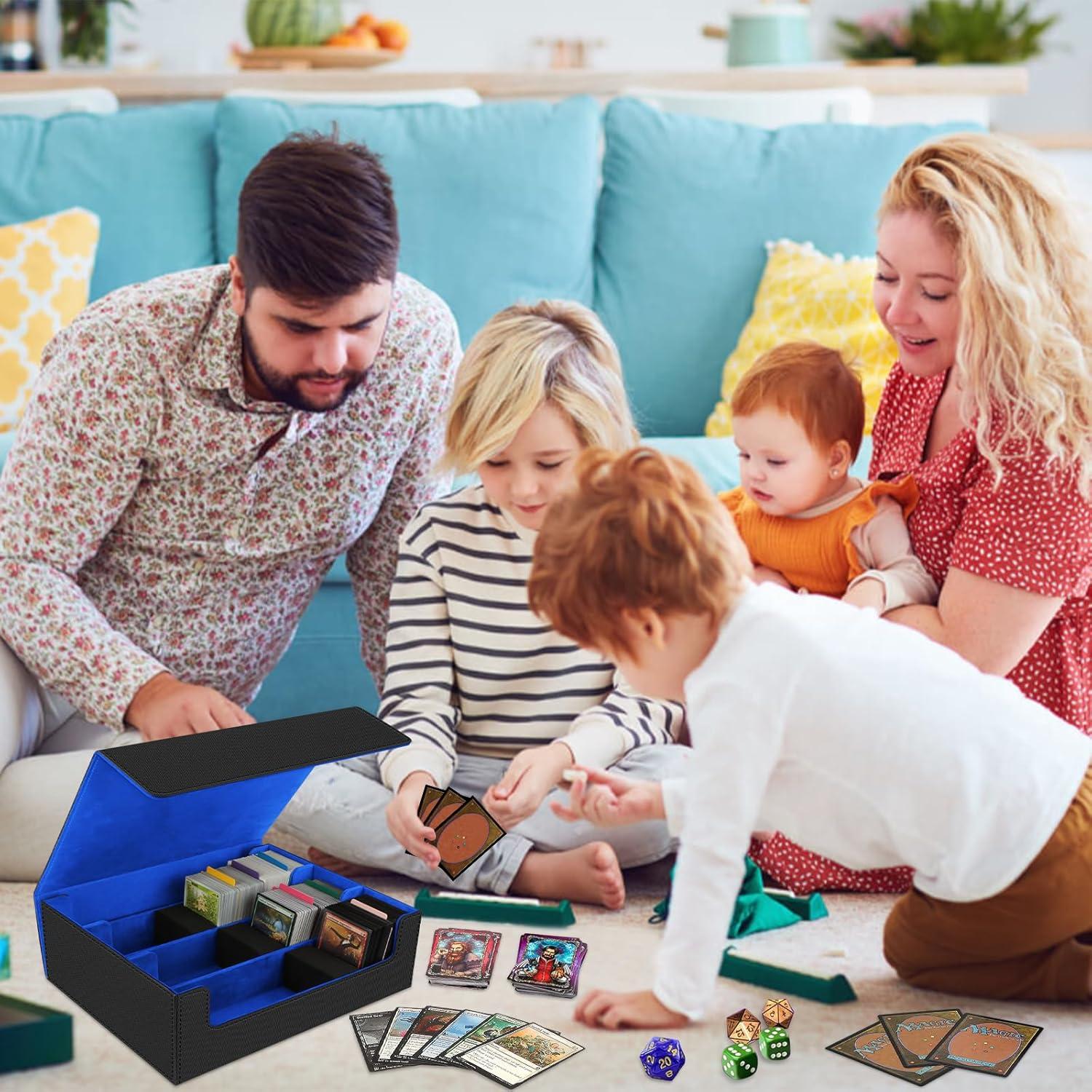 Caja de Almacenamiento de Cartas AOBOPLE 1800+ con Divisores