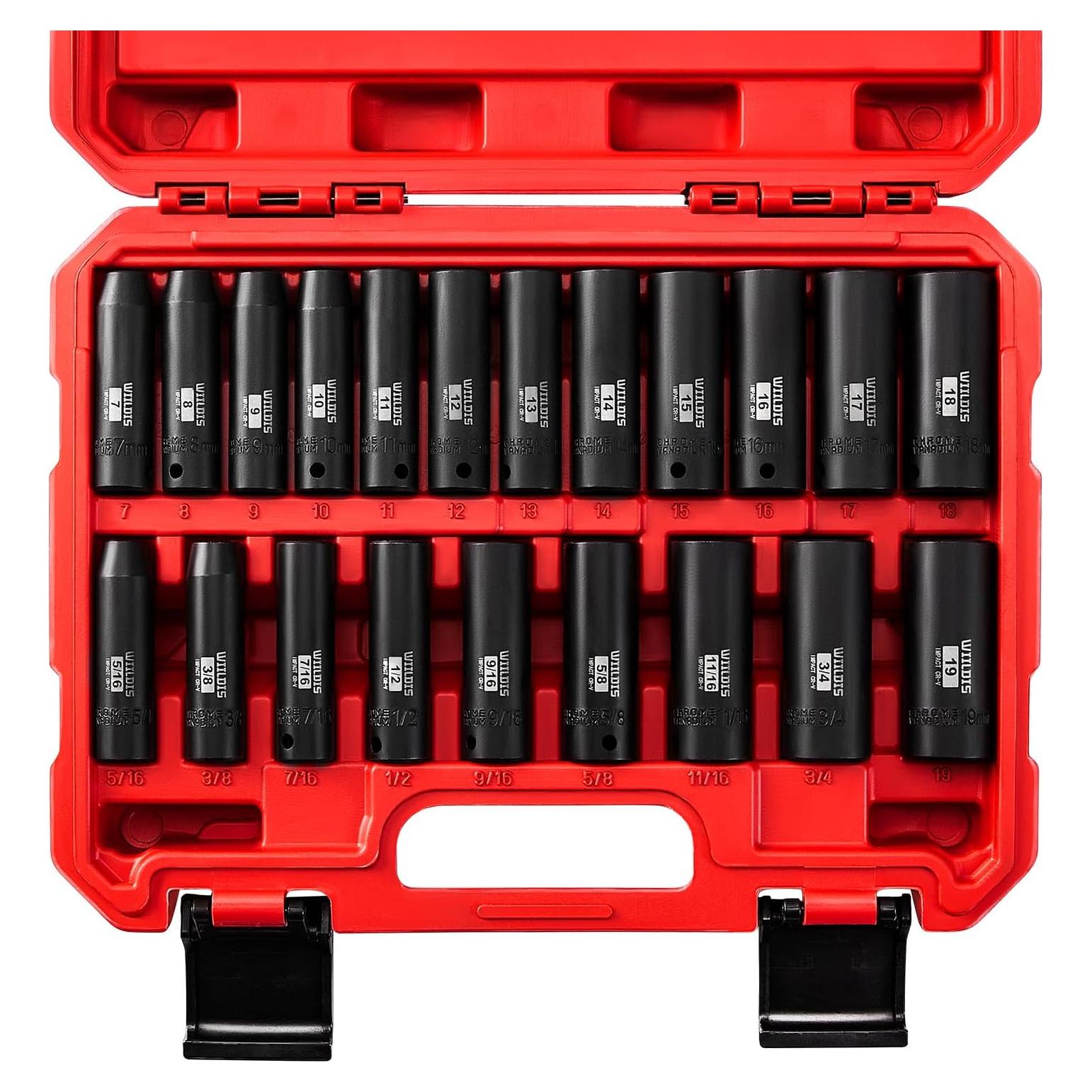 Juego de Enchufes de Impacto Profundo 21 Piezas WIILDIS