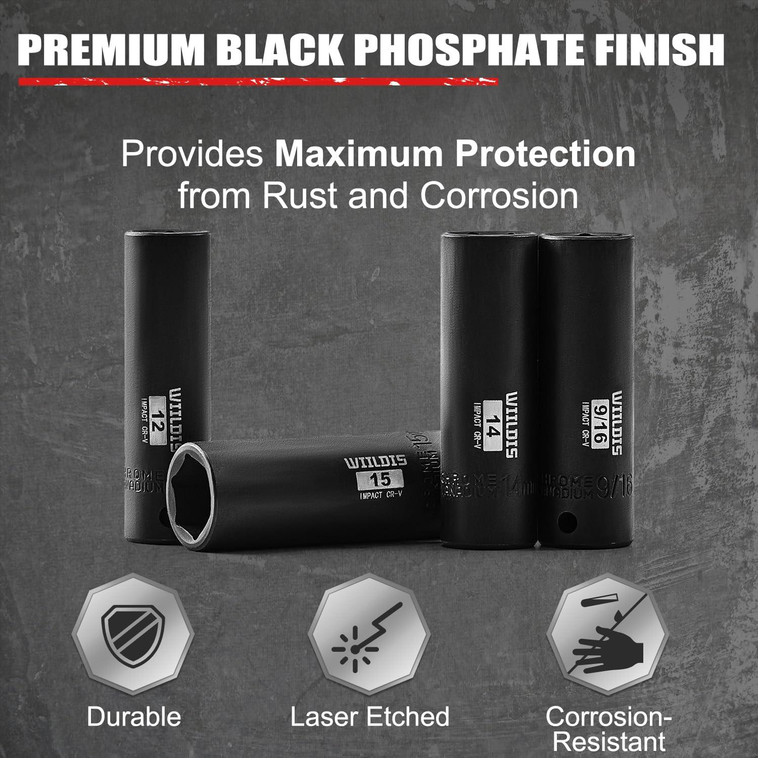 Juego de Enchufes de Impacto Profundo 21 Piezas WIILDIS