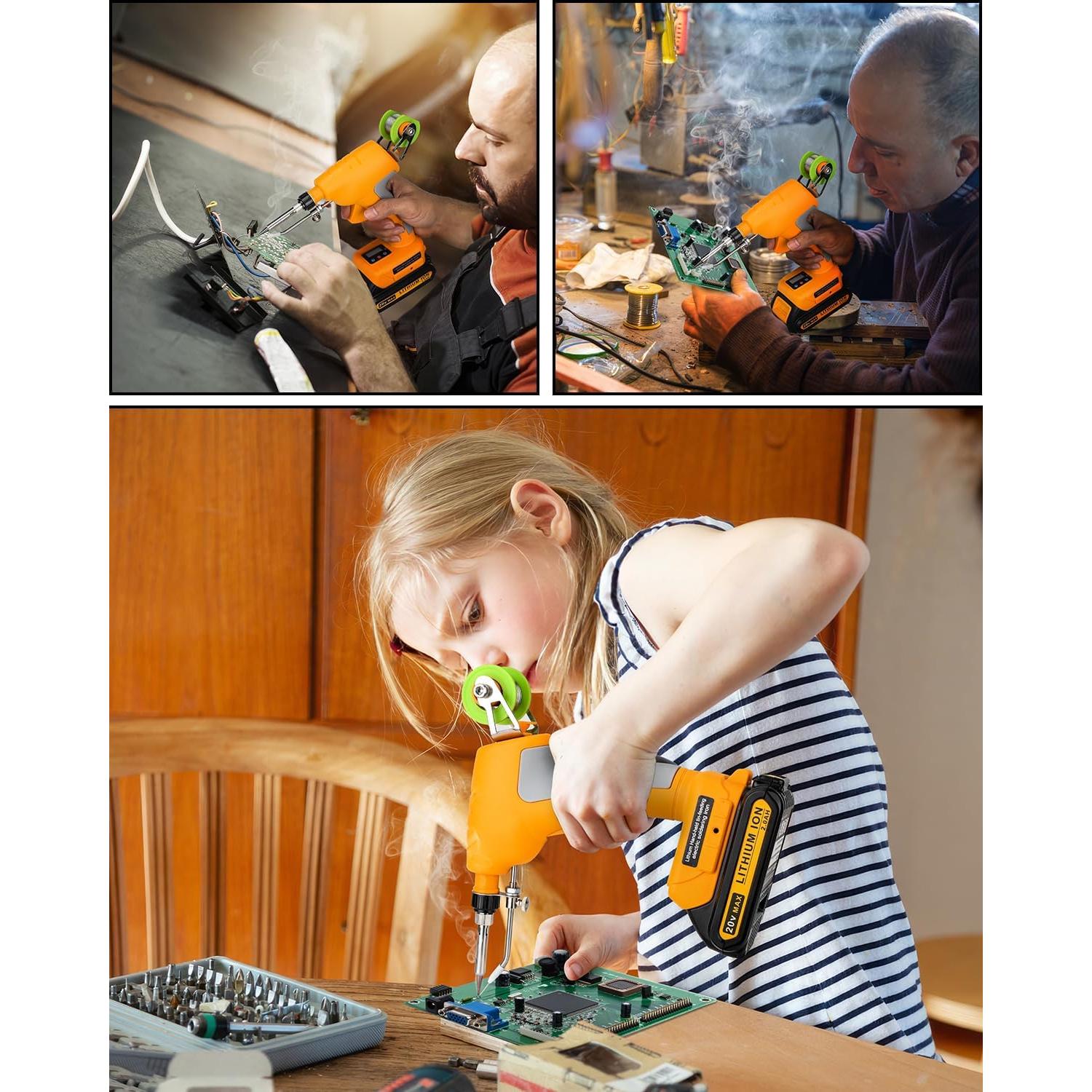 Kit Soldador Inalámbrico Taingwei 75W para Batería Dewalt