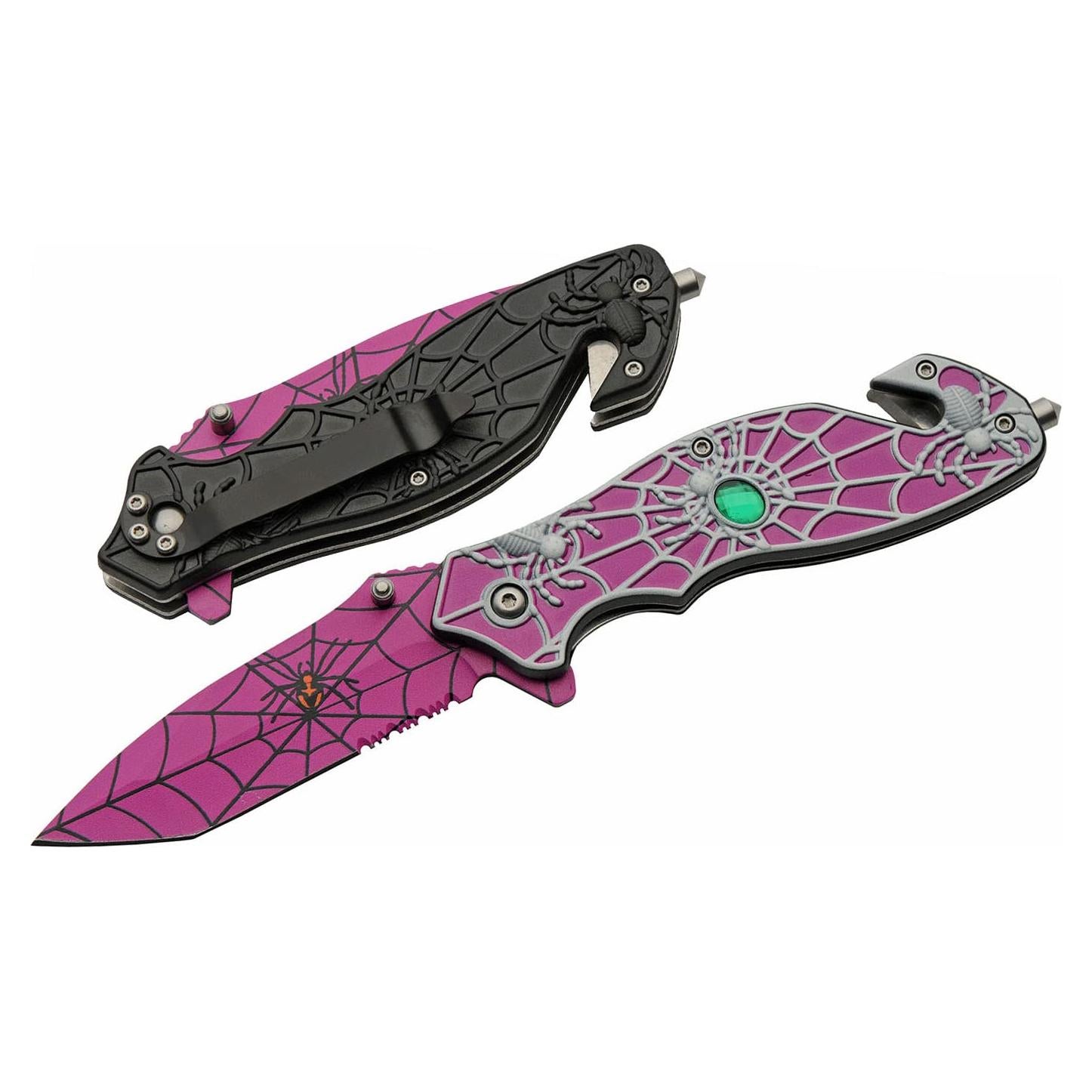 Cuchillo Plegable Szco Supplies 20,32 cm Morado con Extras