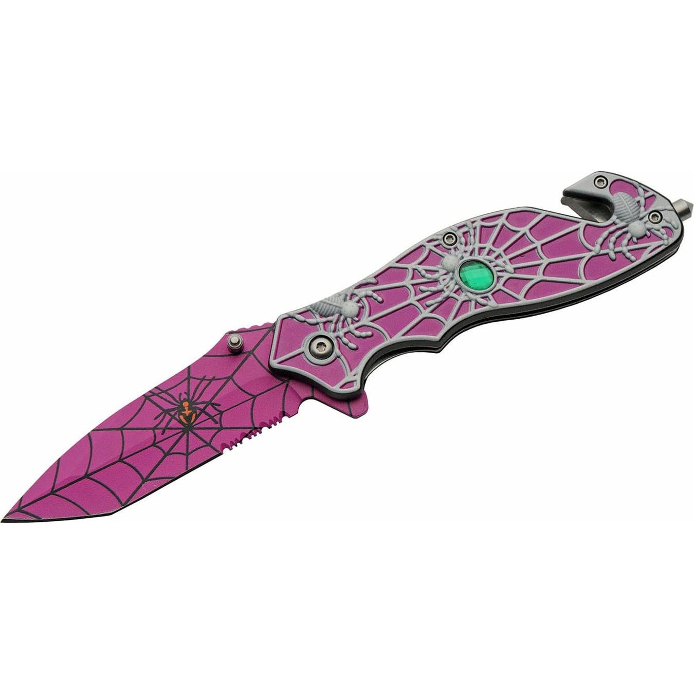 Cuchillo Plegable Szco Supplies 20,32 cm Morado con Extras