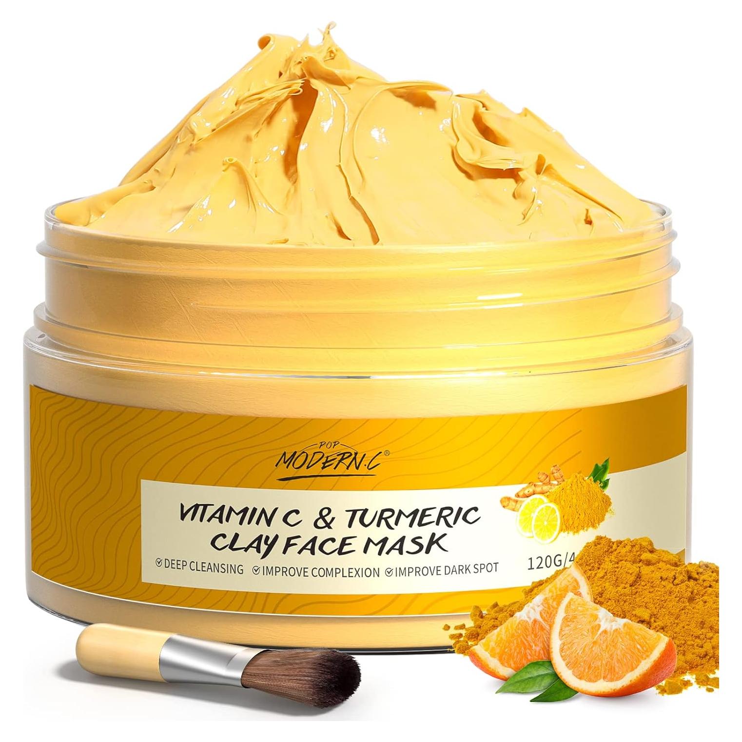 Máscara de Arcilla Vitamina C Turmeric YOUZHI 200g Cuidado Piel