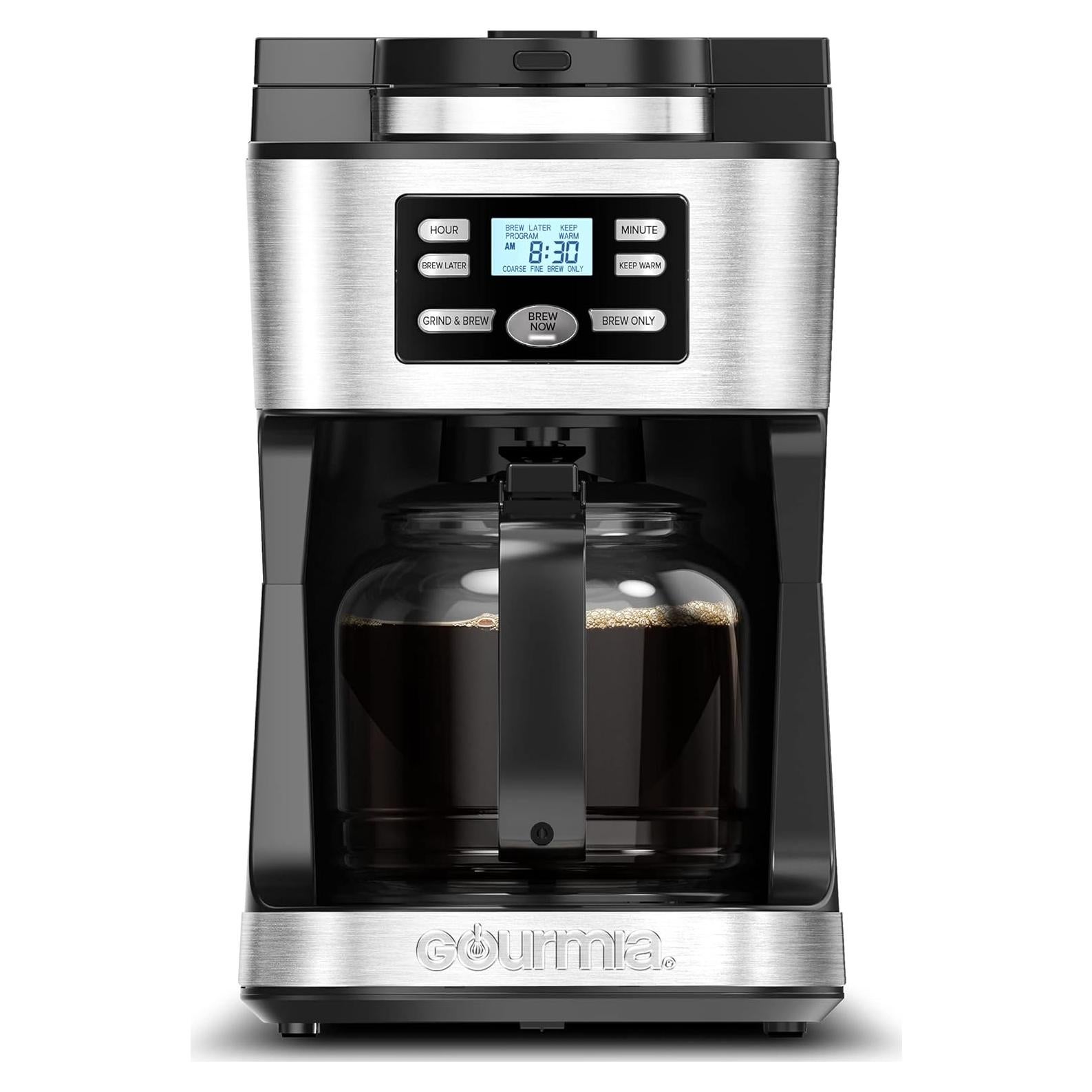 Cafetera Gourmia GCM3180 12 Tazas Automática con Molinillo