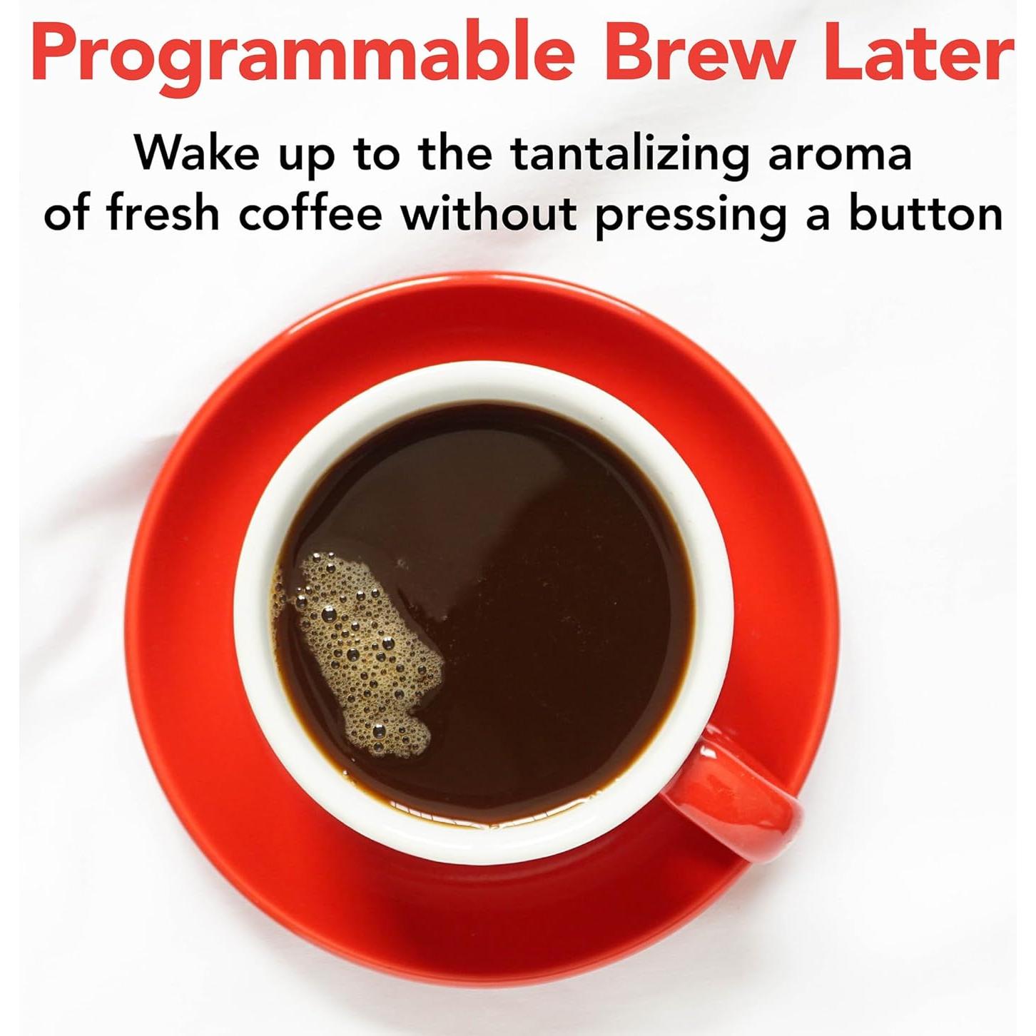 Cafetera Gourmia GCM3180 12 Tazas Automática con Molinillo