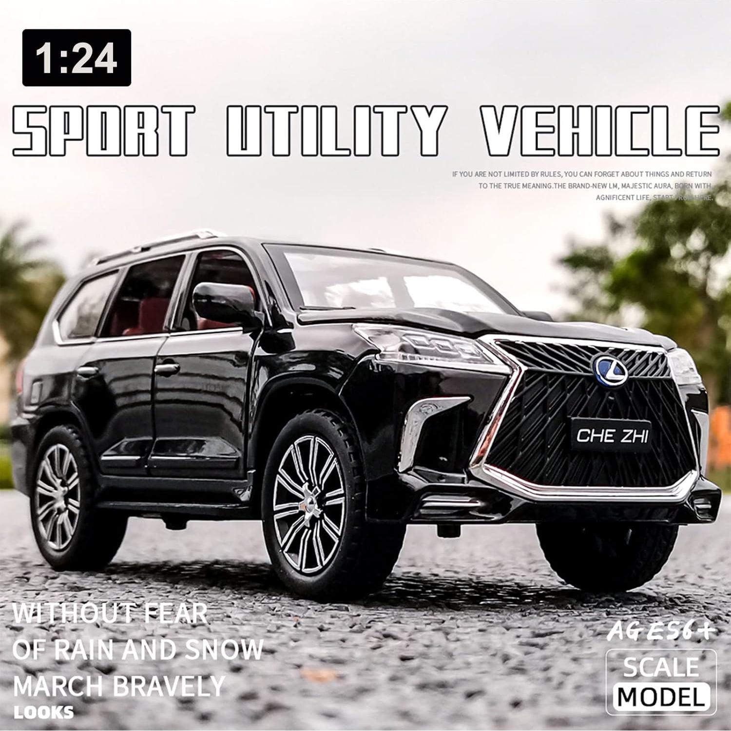 Modelo de Coche de Fundición 1:24 BHYDRY con Luz y Sonido