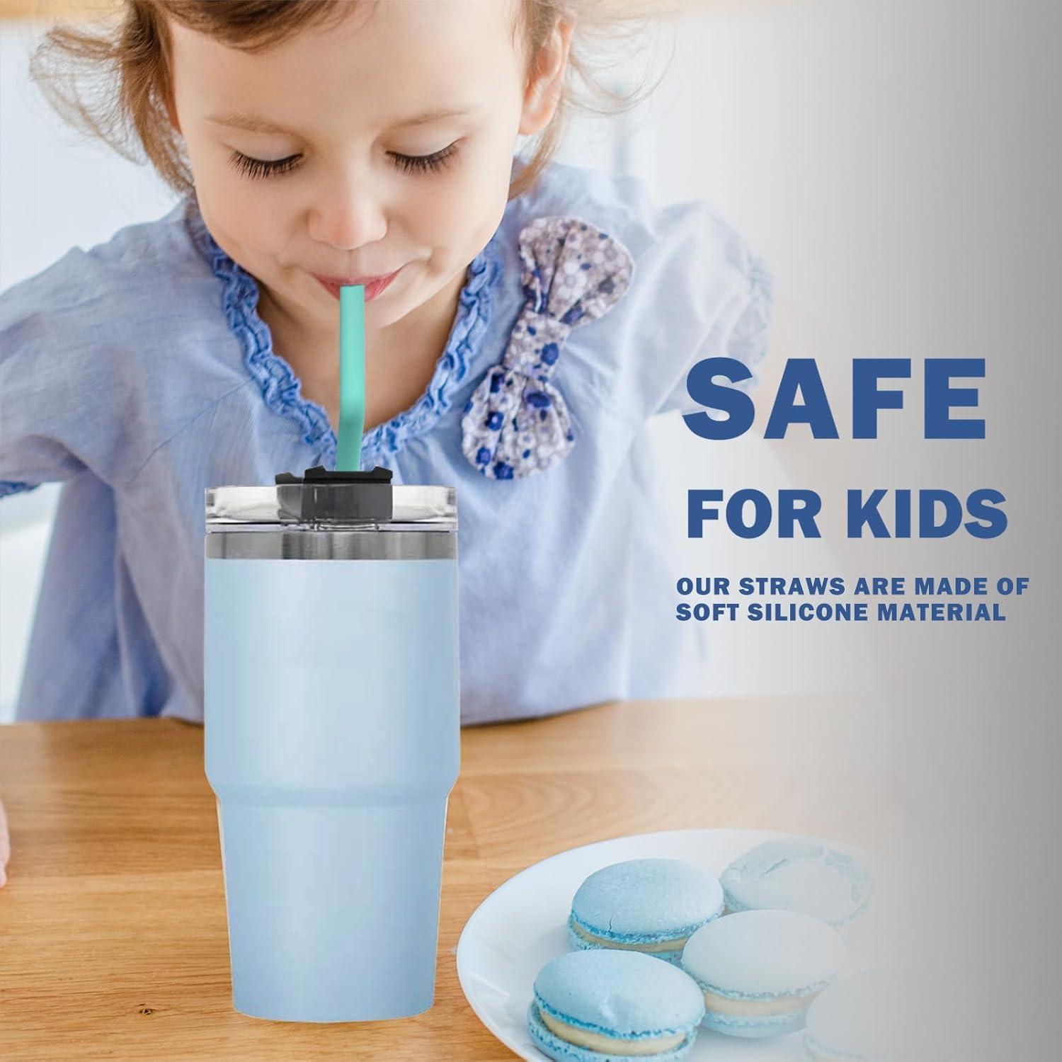 Pajitas de Silicona Reutilizables WK IEASON para Tumbler Owala 30.48 cm