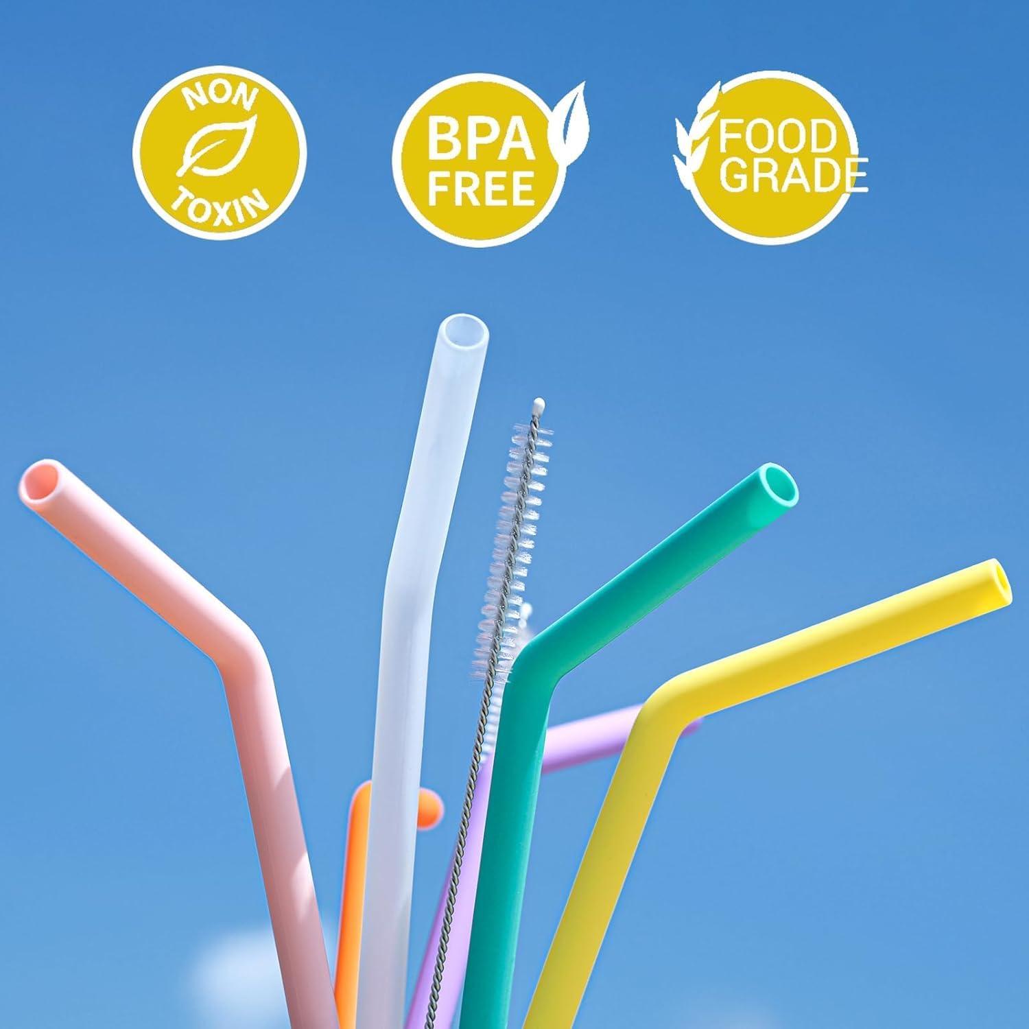 Pajitas de Silicona Reutilizables WK IEASON para Tumbler Owala 30.48 cm