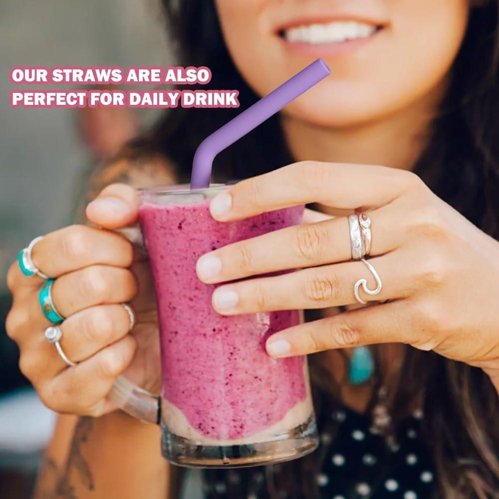 Pajitas de Silicona Reutilizables WK IEASON para Tumbler Owala 30.48 cm