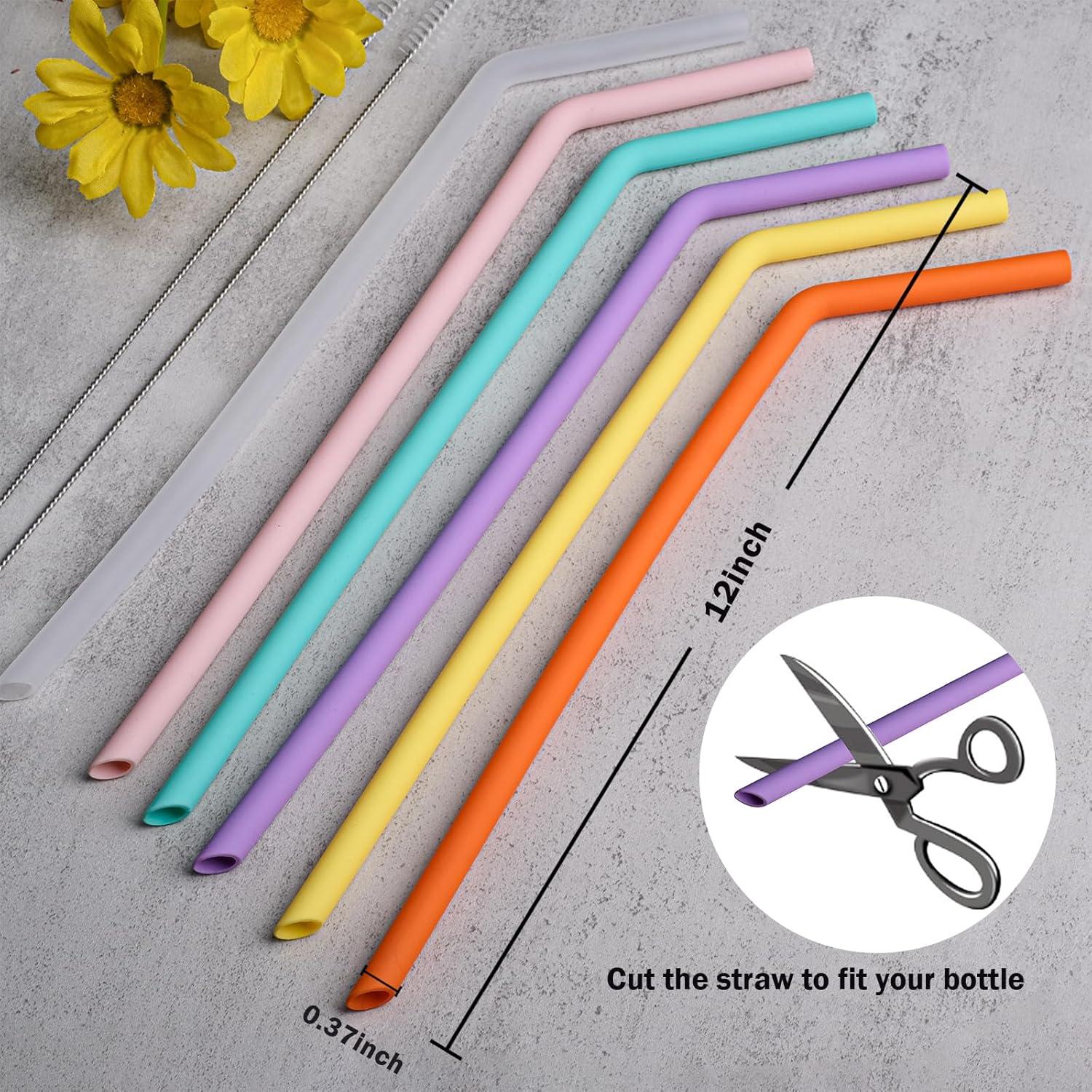 Pajitas de Silicona Reutilizables WK IEASON para Tumbler Owala 30.48 cm