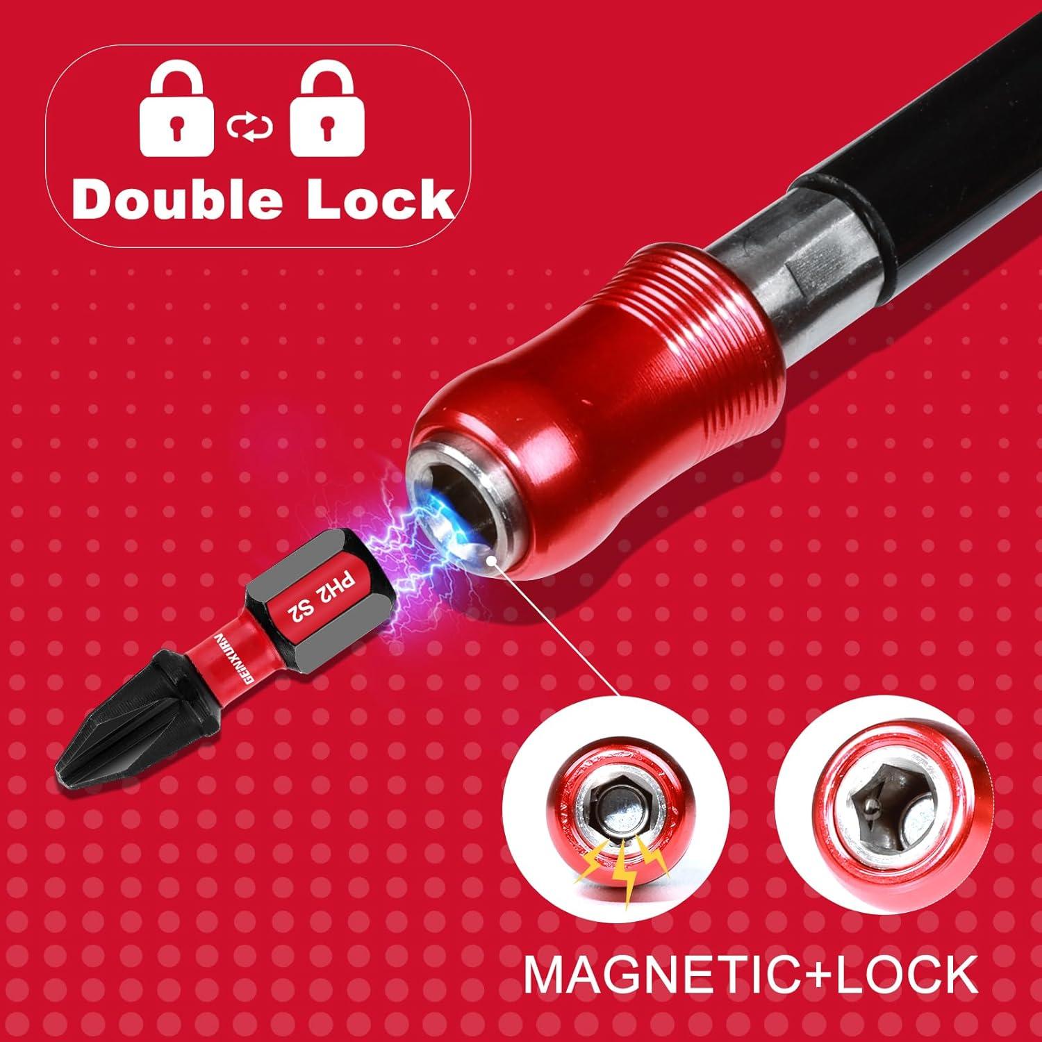 Soporte de Broca Flexible 300mm GEINXURN Eje Magnético