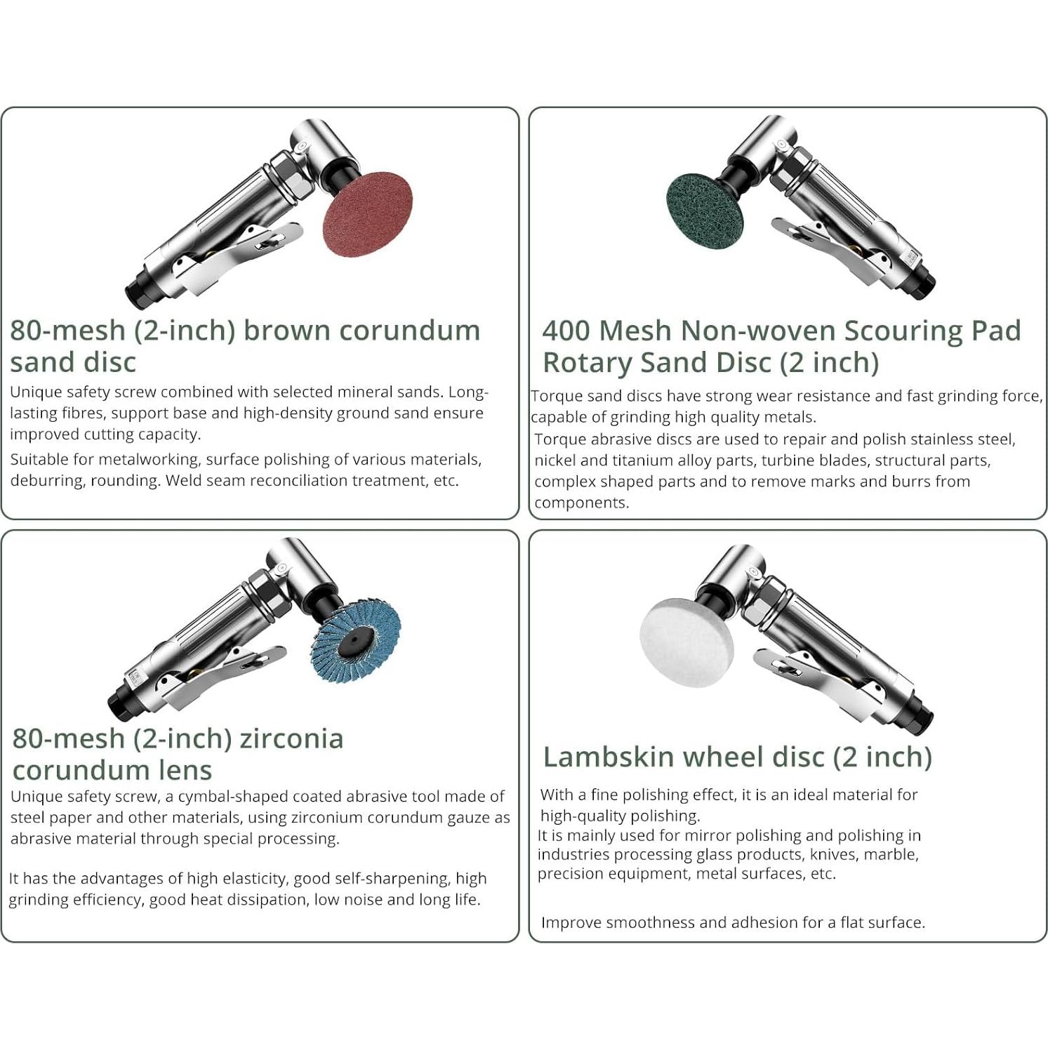 Amoladora de Ángulo de Aire EYPINS 1/4" 20000 RPM Alta Resistencia