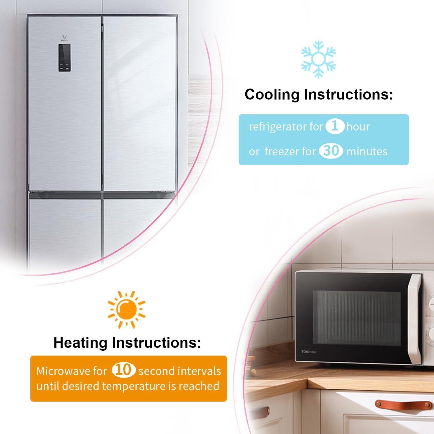 Máscara Fría para Ojos Conbella 18x20 cm Gel Reutilizable