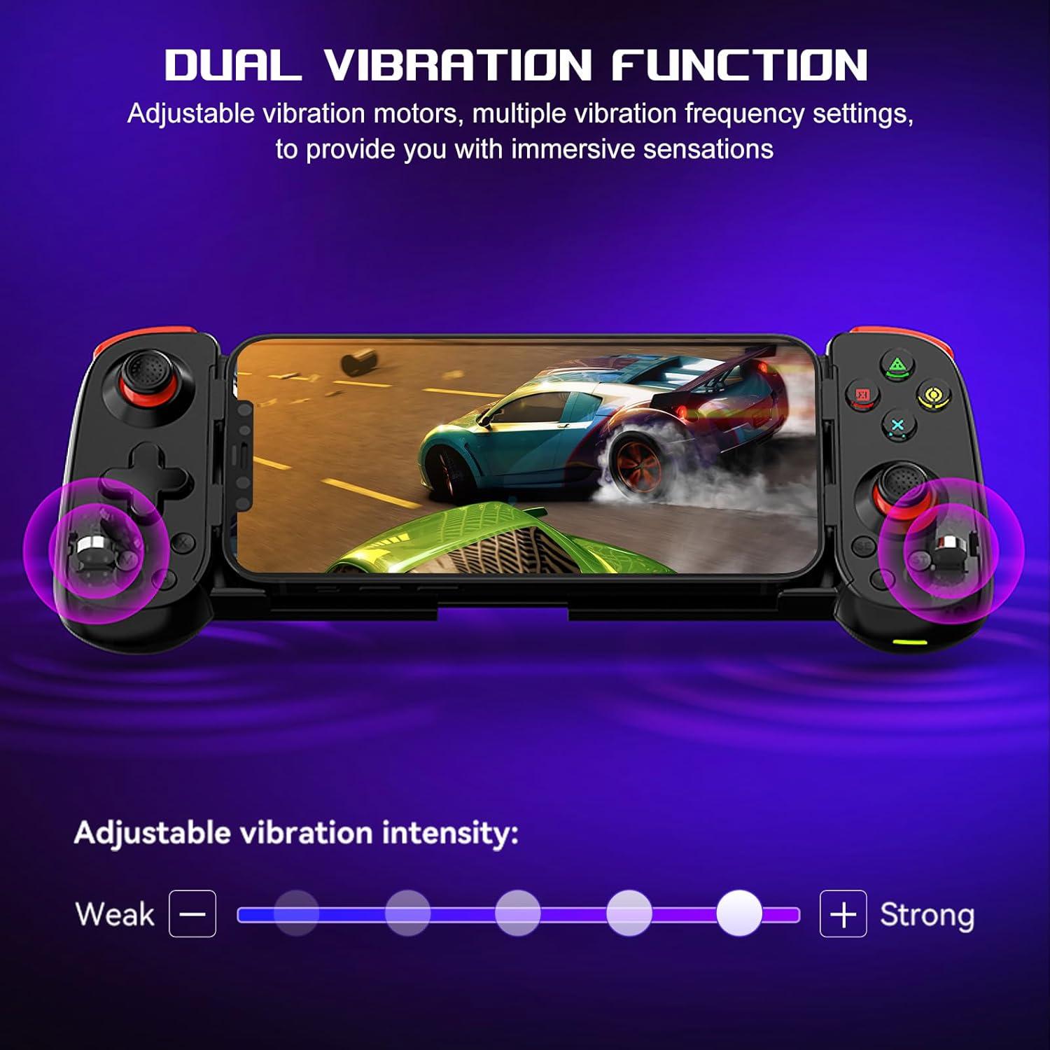 Controlador de Juego Móvil arVin para iPhone y Android - Gamepad Inalámbrico