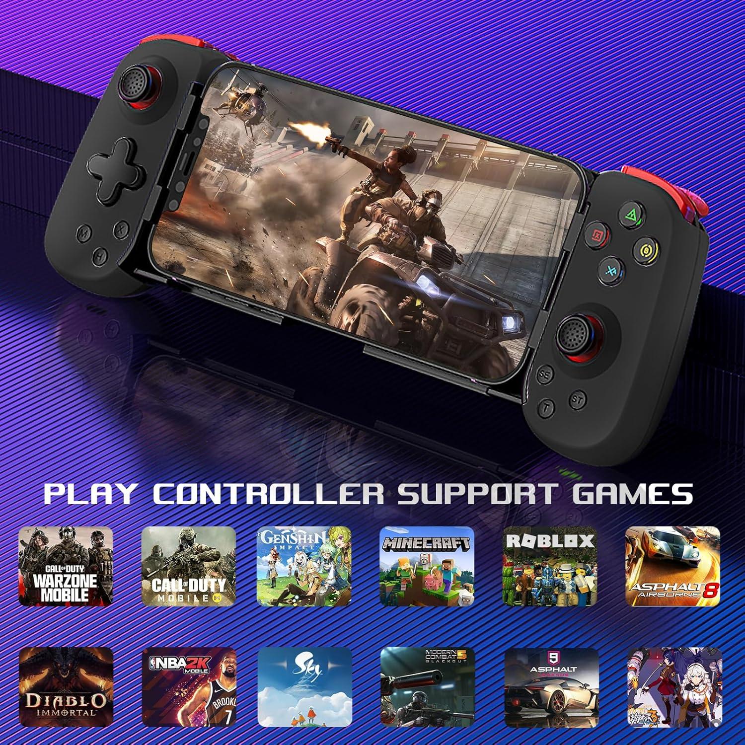 Controlador de Juego Móvil arVin para iPhone y Android - Gamepad Inalámbrico