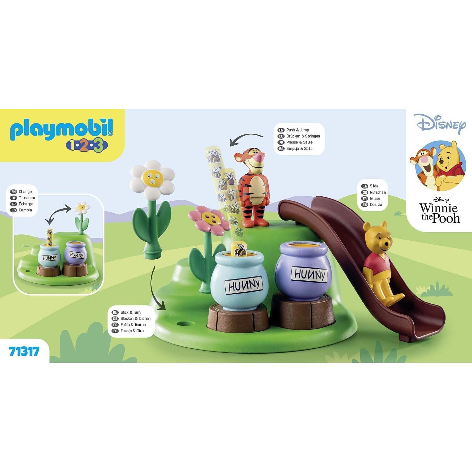 Playmobil 1.2.3 Jardín de Abejas Winnie y Tigger 10 Piezas