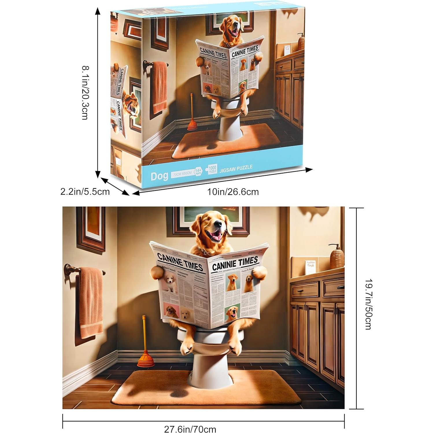 Rompecabezas Rocorose 1000 Piezas Perro Divertido 70x50 cm